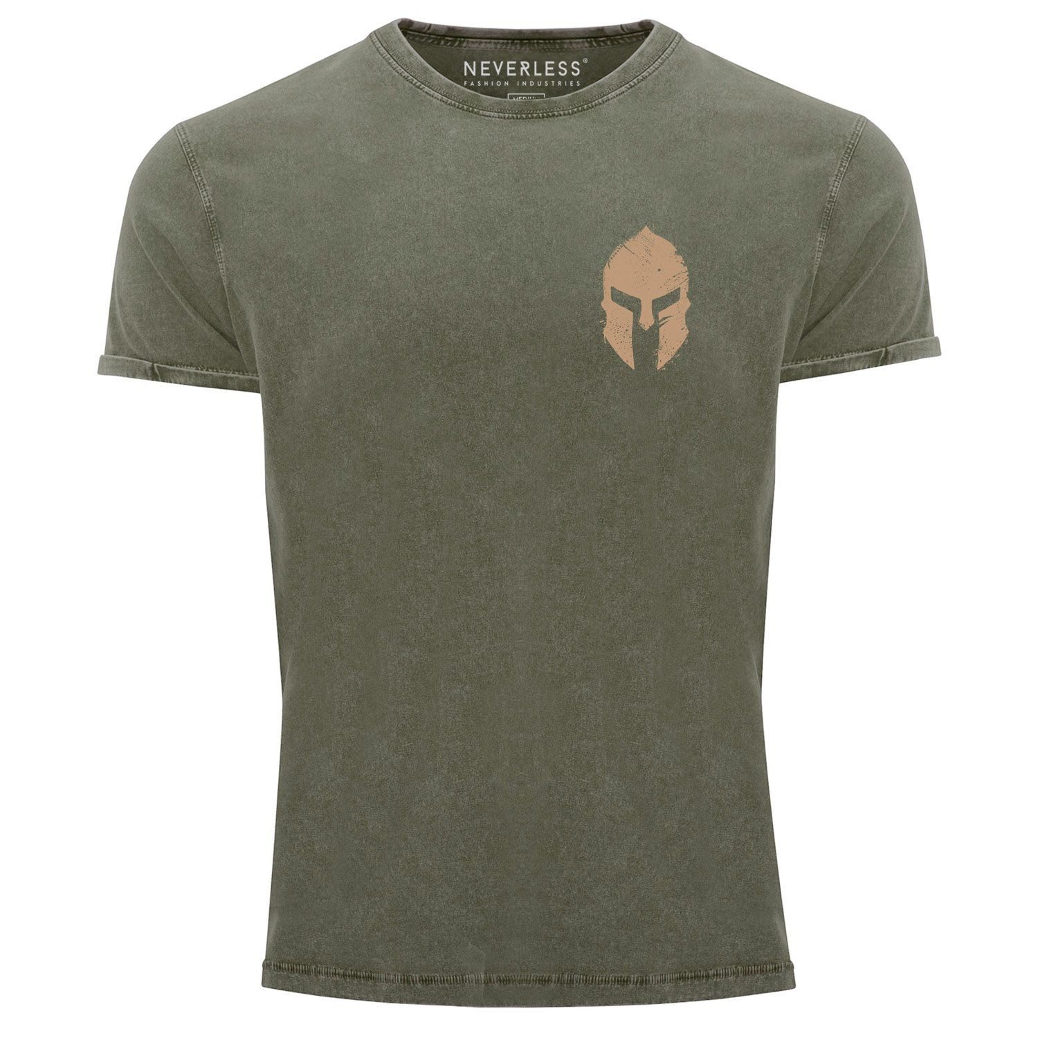 Neverless Print-Shirt Herren Vintage Shirt Logo günstig online kaufen
