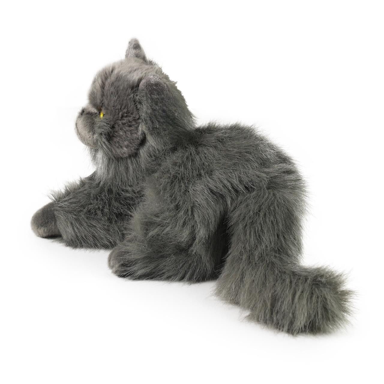 Teddys Rothenburg Kuscheltier Perserkatze 30 cm liegend grau Plüschkatze Plüschtier