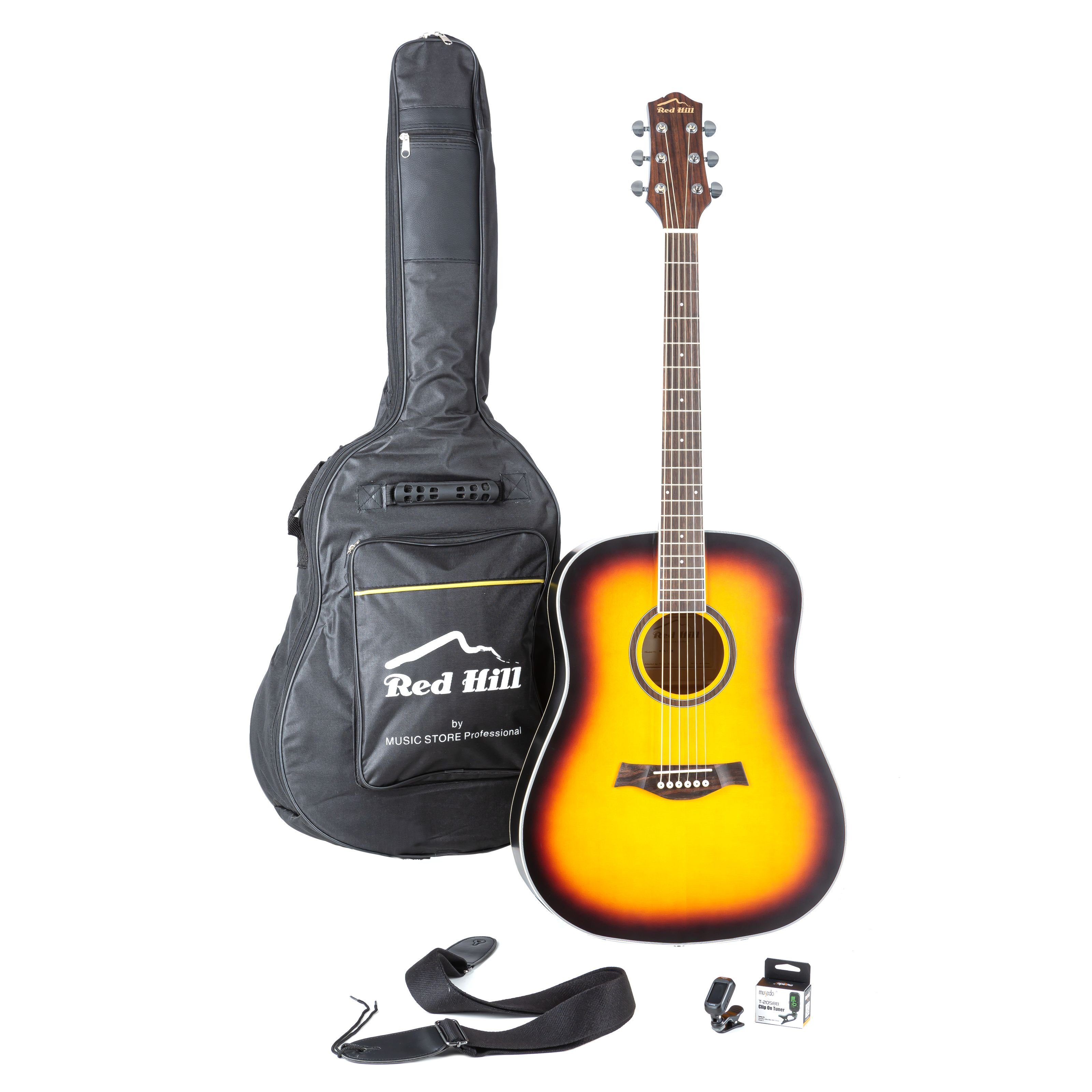 Red Hill Spielzeug-Musikinstrument, WGS-1 SB Starter Kit - Westerngitarre