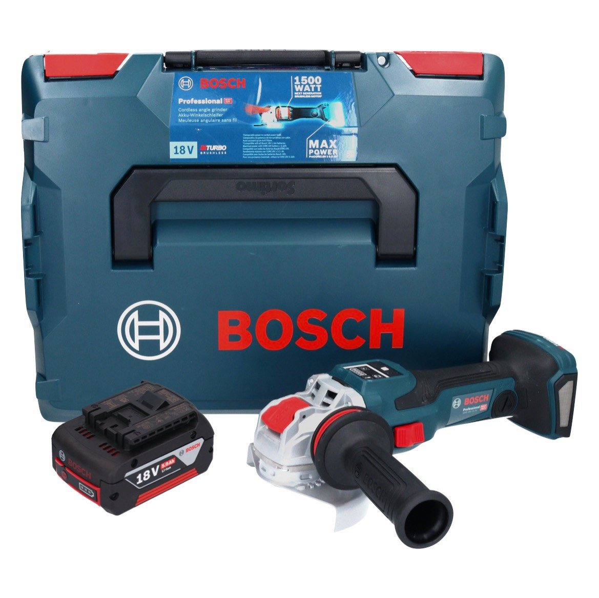 Thumbnail - Bosch Professional Winkelschleifer GWX 18V-15 SC Professional Akku Winkelschleifer 18 V 125 mm BITURBO X