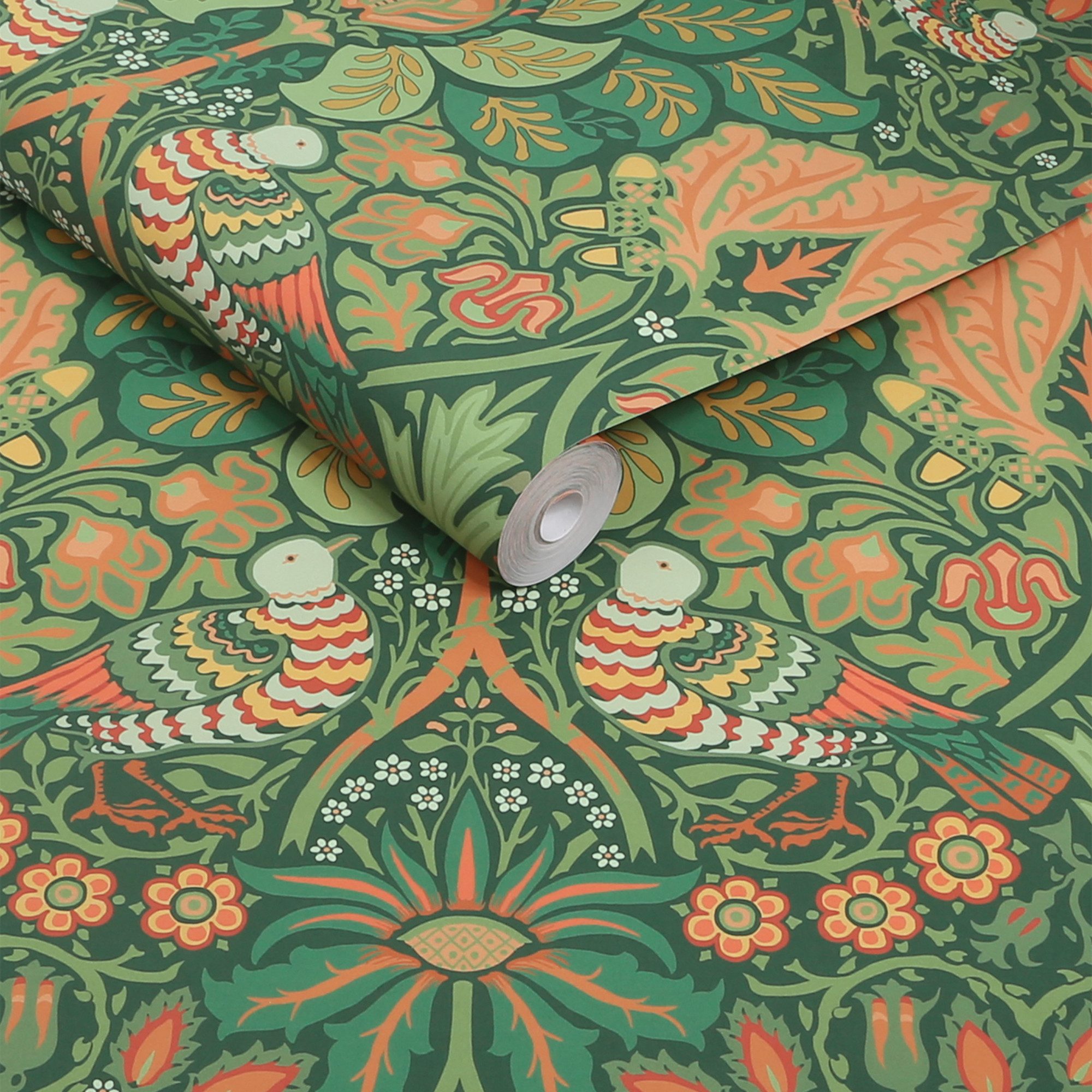 WILLIAM MORRIS AT HOME Vliestapete Dove & Rose Woodland, glatt, Motiv, (1 St), Design Tapeten