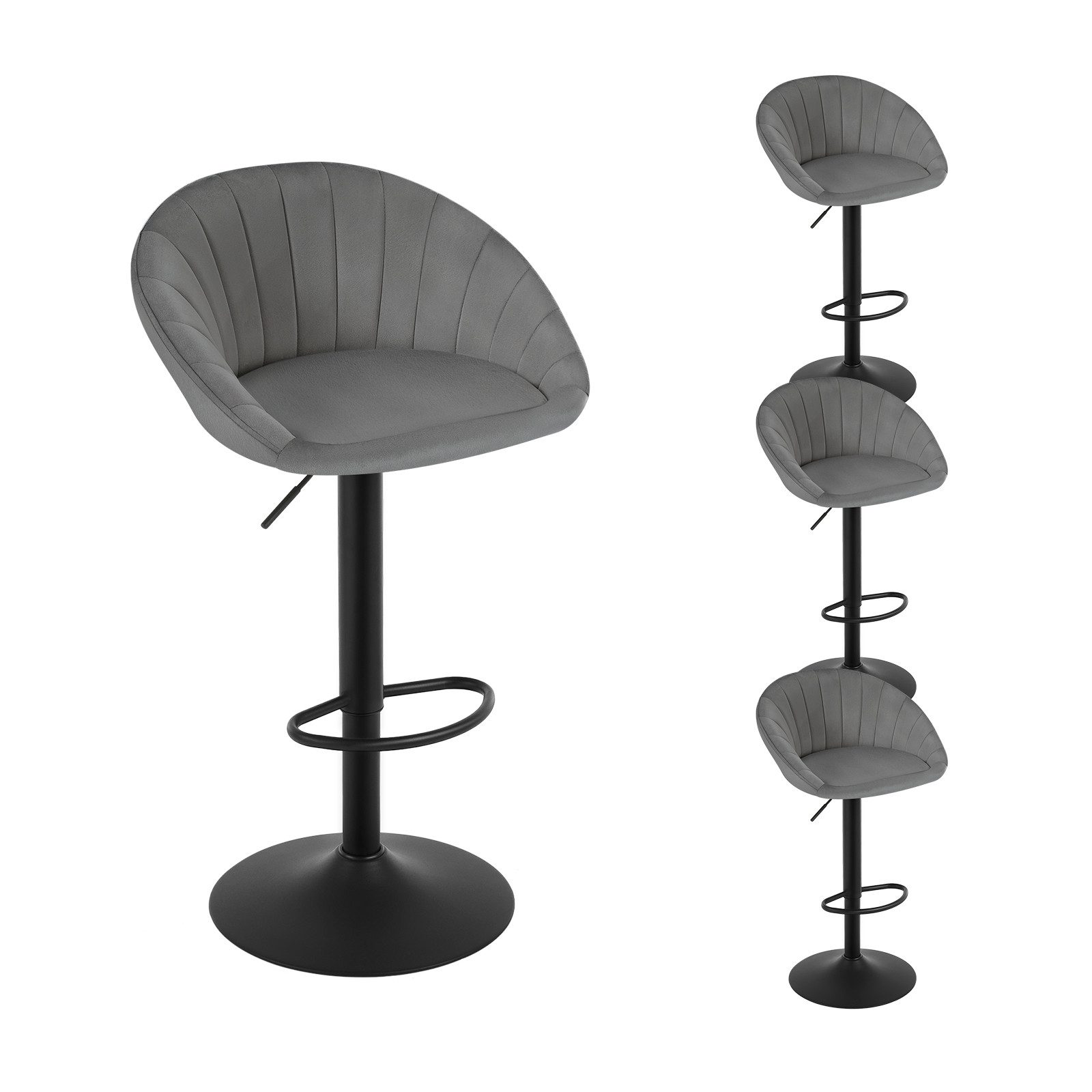 Woltu Barhocker (4 St), küchenhocker höhenverstellbar, günstig online kaufen