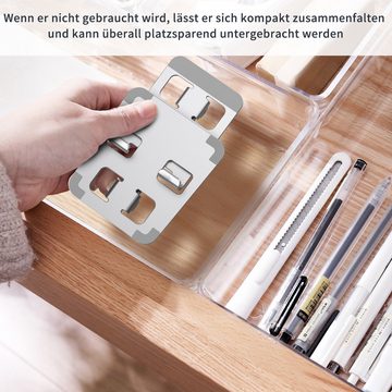 walkbee Handyständer,Smartphone-Halterung,Handystand Tablet Halter Handy-Halterung, (bis 14,70 Zoll, Klappbarer Handyständer-Schreibtisch,Zusammenklappbar und Tragbar, 1-tlg, Winkel und Höhe verstellbar Aluminium Smartphone-Halterung)