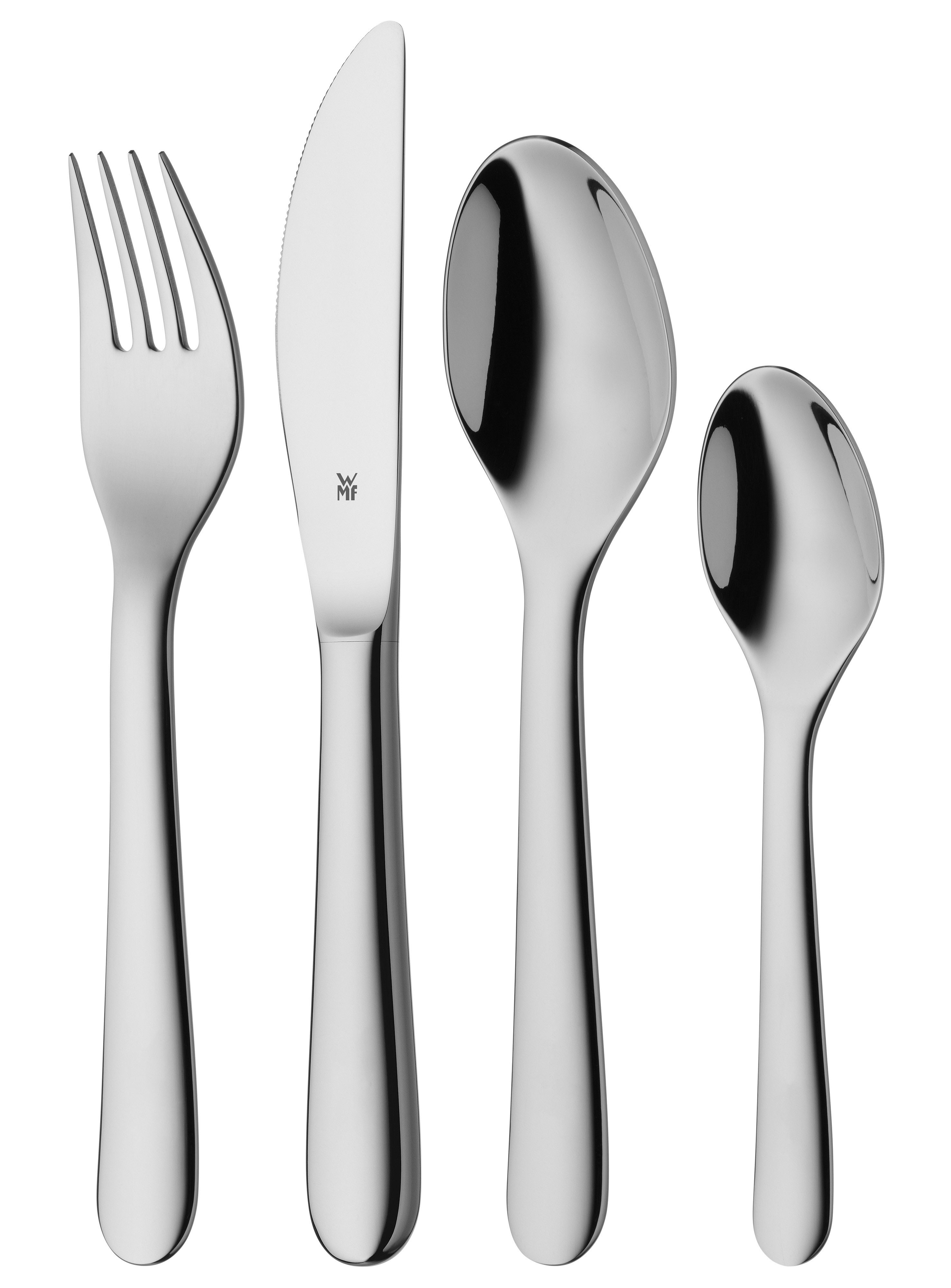 WMF Kinderbesteck Gravur (4-tlg), 1 Personen, Cromargan® Edelstahl Rostfrei 18/10, ab 3 Jahren, hygienisch, säurefest