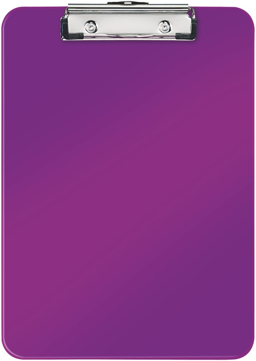 LEITZ Schreibmappe Klemmbrett Wow A4 Polystyrol violett Packung mit 10 Stück