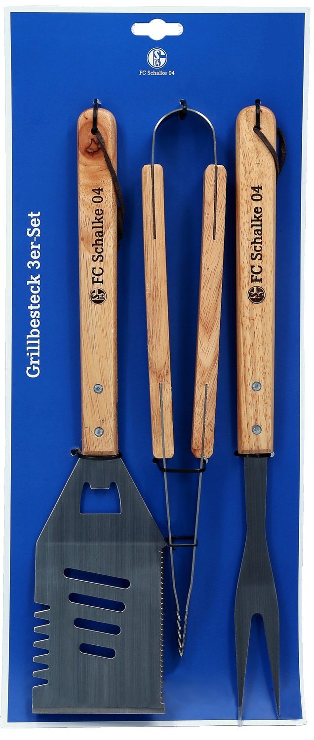 FC Schalke 04 Grillbesteck-Set FC Schalke 04 Grillbesteck, (3 tlg)