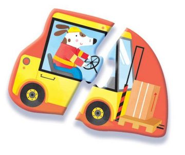 Usborne Verlag Puzzle Allererstes Puzzle & Buch: Fahrzeuge, Puzzleteile