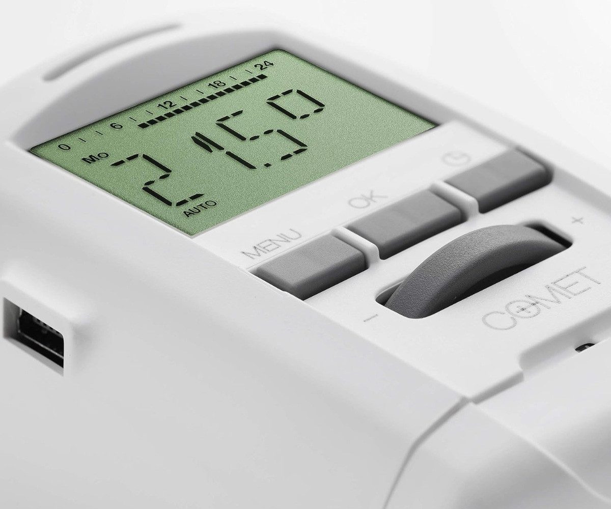 EUROtronic Heizkörperthermostat Energiepsar Heizkörperthermostat 8 - 28°C elektronisch programmierbar