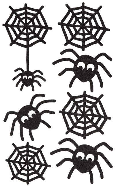 Rico Design Sticker Spinnen, (7-tlg), 7 Stück selbstklebend