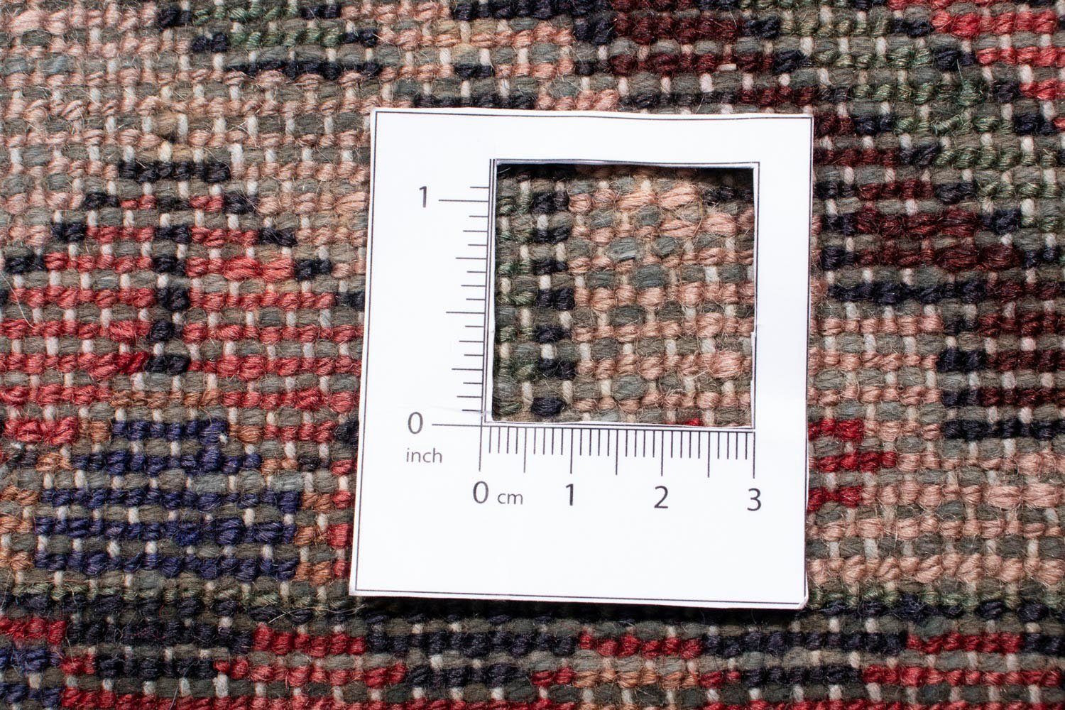 x Perser - Höhe: mit 10 Nomadic rechteckig, - cm mm, rot, 358 morgenland, Einzelstück Wohnzimmer, Zertifikat - Handgeknüpft, Orientteppich 120
