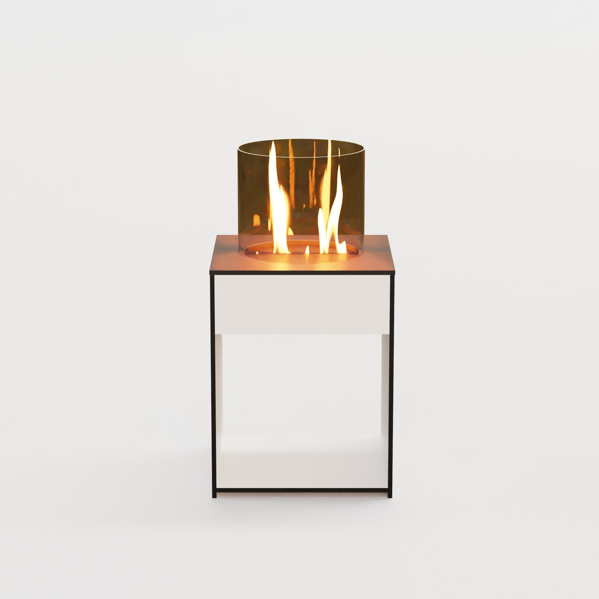 GLOW FIRE Echtfeuer-Dekokamin Emma Concept S Outdoor Ethanolkamin, echte Flamme mit Wohlfühlfaktor, TÜV geprüfter Sicherheitsbrenner