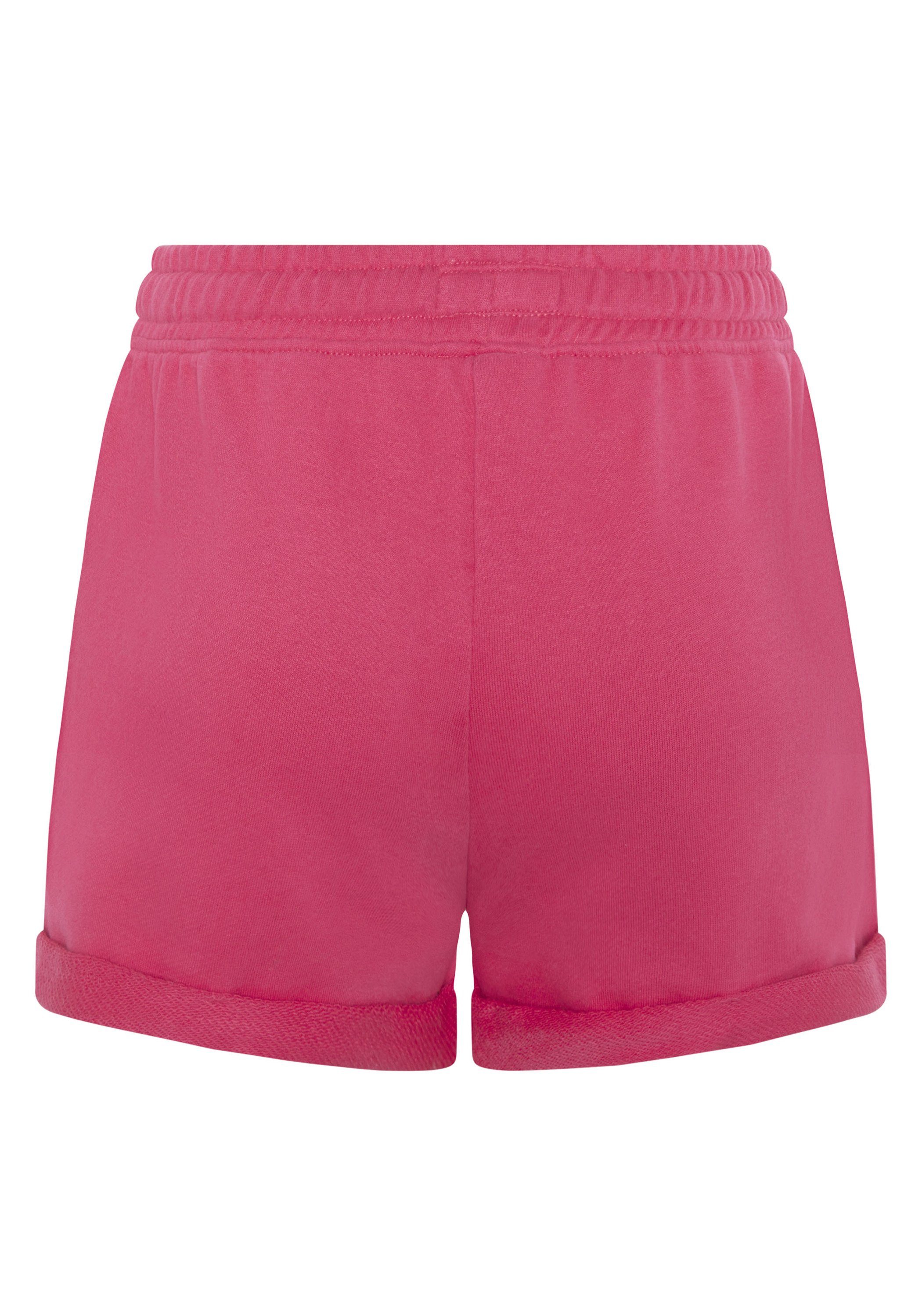 Sweatshorts Kontrast-Akzenten Sylt mit 18-1754 Raspberry Polo