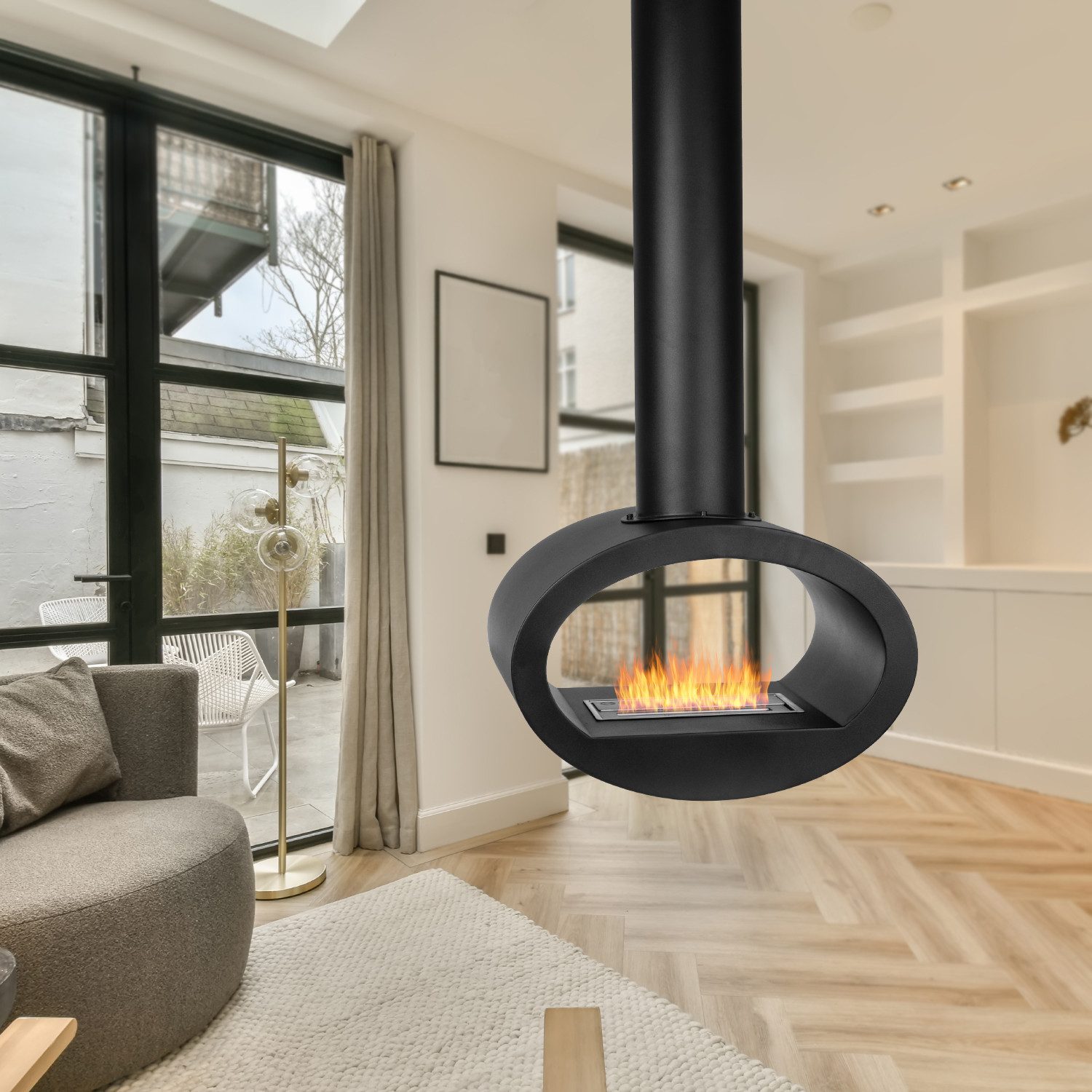 Moritz Dekokamin Hängender Ethanolkamin oval 190 günstig online kaufen