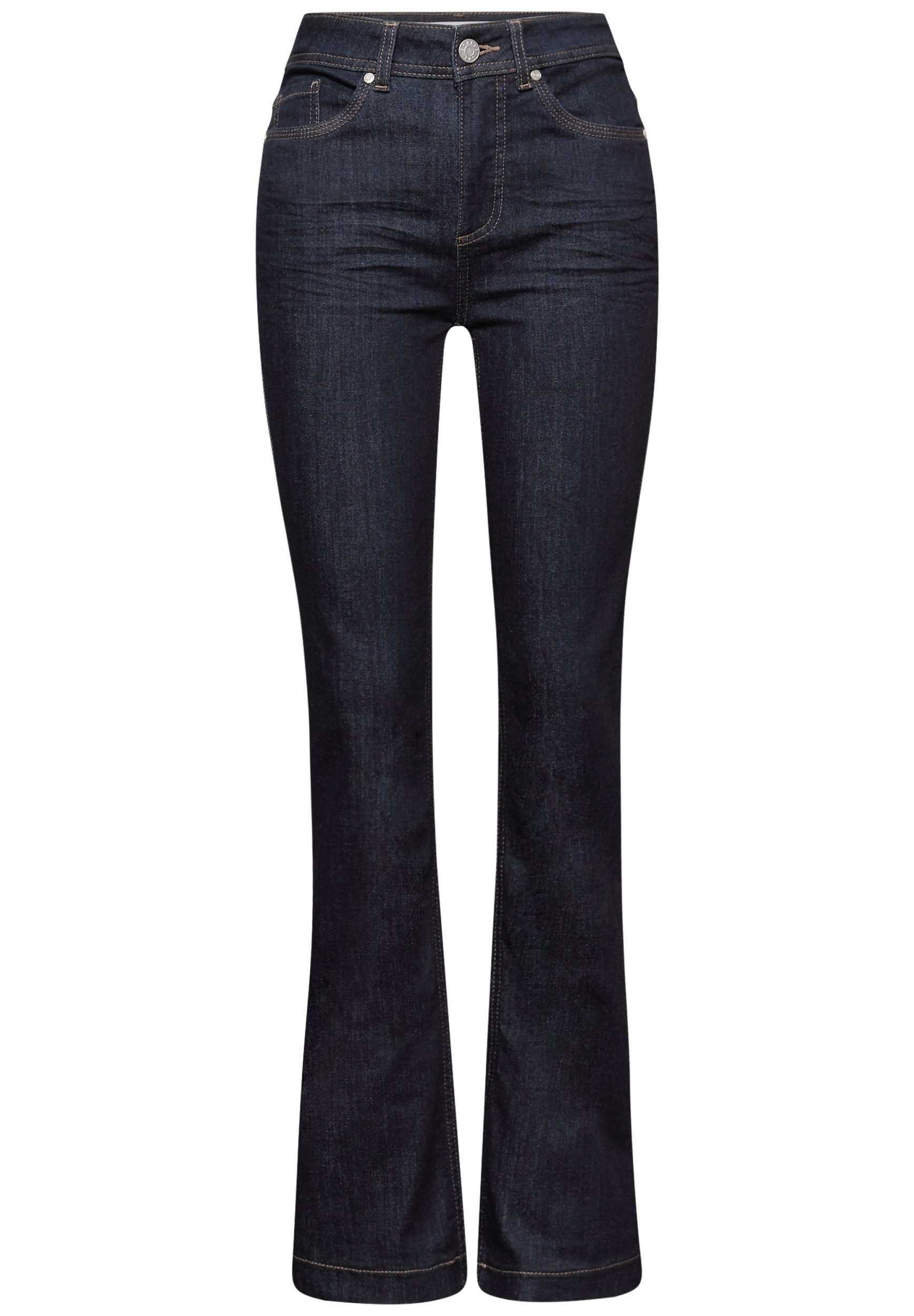 STREET ONE Gerade Jeans QR Style Bootcut.hw.rinsed günstig online kaufen