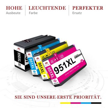 Toner Kingdom 950XL 951XL für HP Officejet Pro 8100 251dw 271dw 276dw Drucker Tintenpatrone (0-tlg)