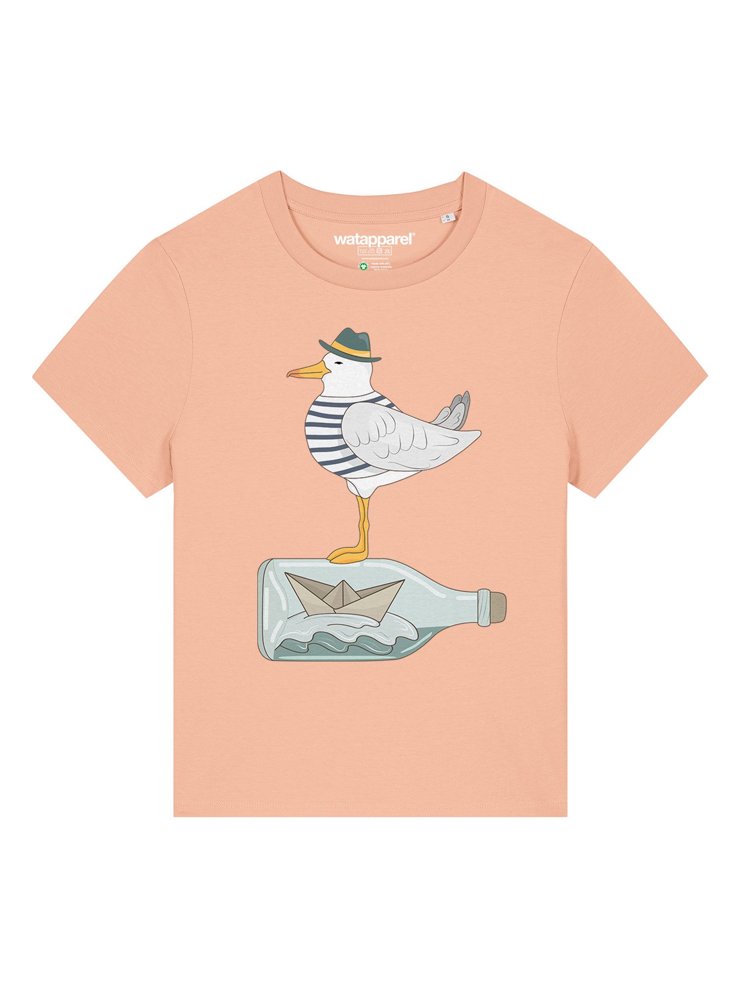 T-Shirt Möwe mit Hut