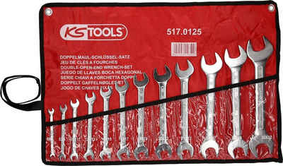 KS Tools Maulschlüssel »Doppel-Maulschlüssel-Satz, 12-tlg, 6x7-30x32mm«