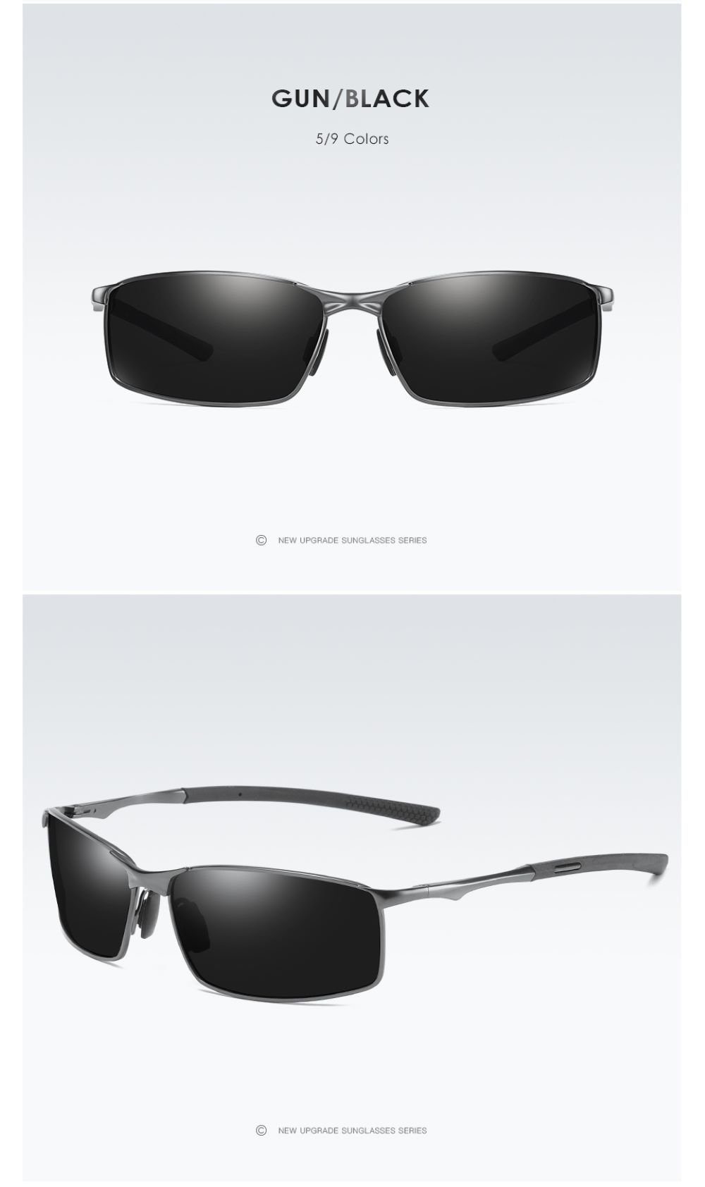PACIEA Sonnenbrille Polarisierte Outdoor-Sport-Fahrer-Sonnenbrille für Männer