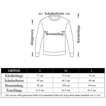 Opspring Rollkragenpullover Herren Longsleeve Regular Fit Langarmshirts Baumwolle Sweatshirt