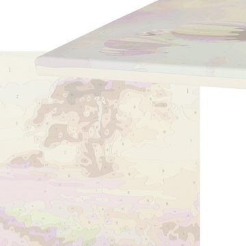 LA CUTE Malen nach Zahlen Malen nach Zahlen Set 40x50cm - Lavendelfeld auf Leinwand (Malen nach Zahlen auf Leinwand Set, 1x Malen nach Zahlen auf Leinwand Komplett-set), Hochwertiges Lavendelfeld-Malen-nach-Zahlen: Einfach, entspannt