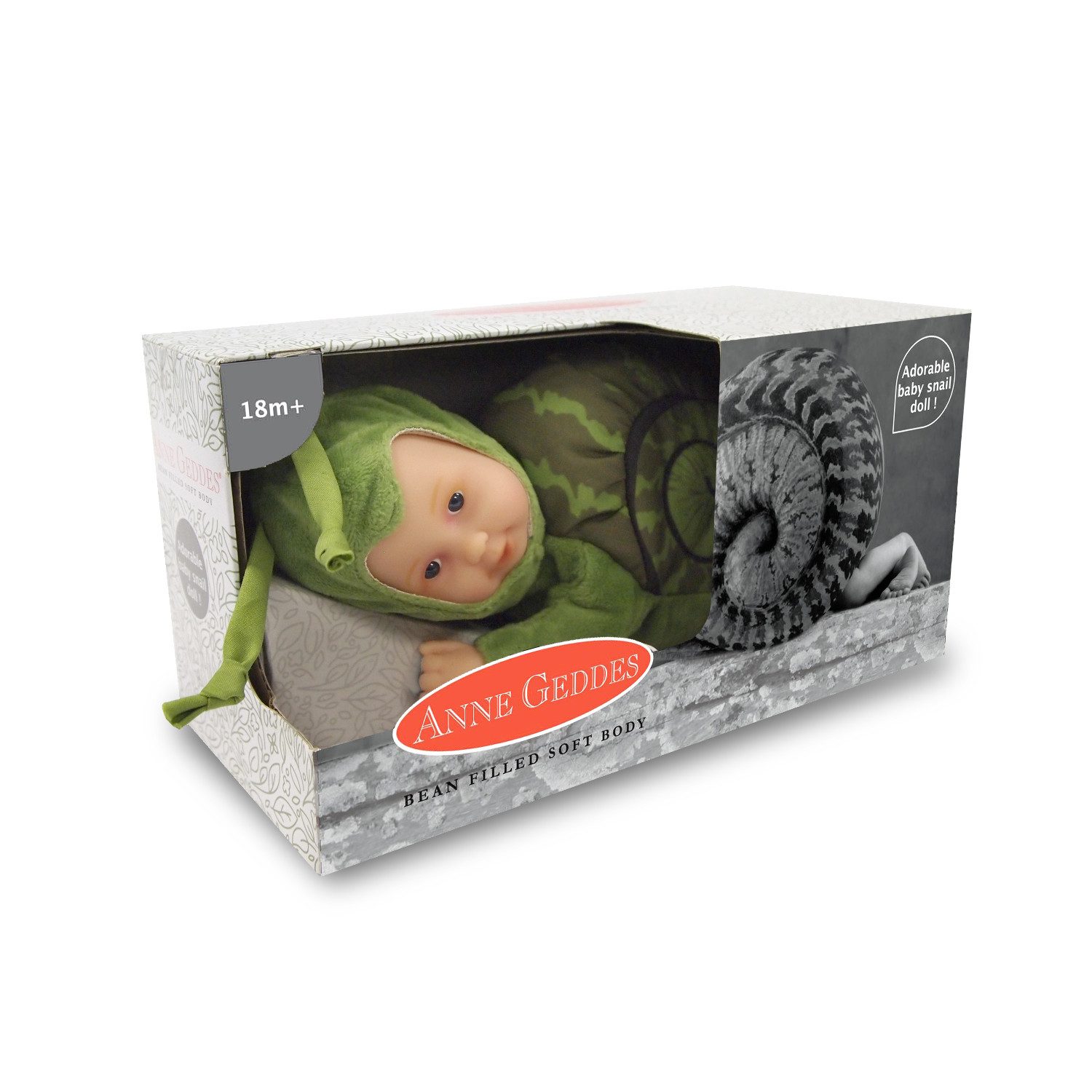 ANNE GEDDES Babypuppe Schnecke Grün -23 cm- (1-tlg)