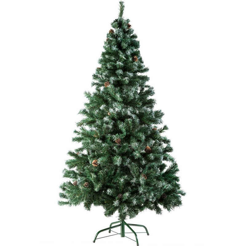 tectake Künstlicher Weihnachtsbaum Künstlicher Weihnachtsbaum naturgetreu mit, Undekorierter/Unbeleuchteter Baum