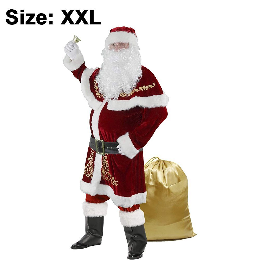 longziming Weihnachtsmann »Weihnachtsmannkostüm Verkleidung für Weihnachten  - Kostüm für Nikolaus - Weihnachtsmann - Santa Claus - Herren / Erwachsene  (XX-Large, rot)« online kaufen | OTTO