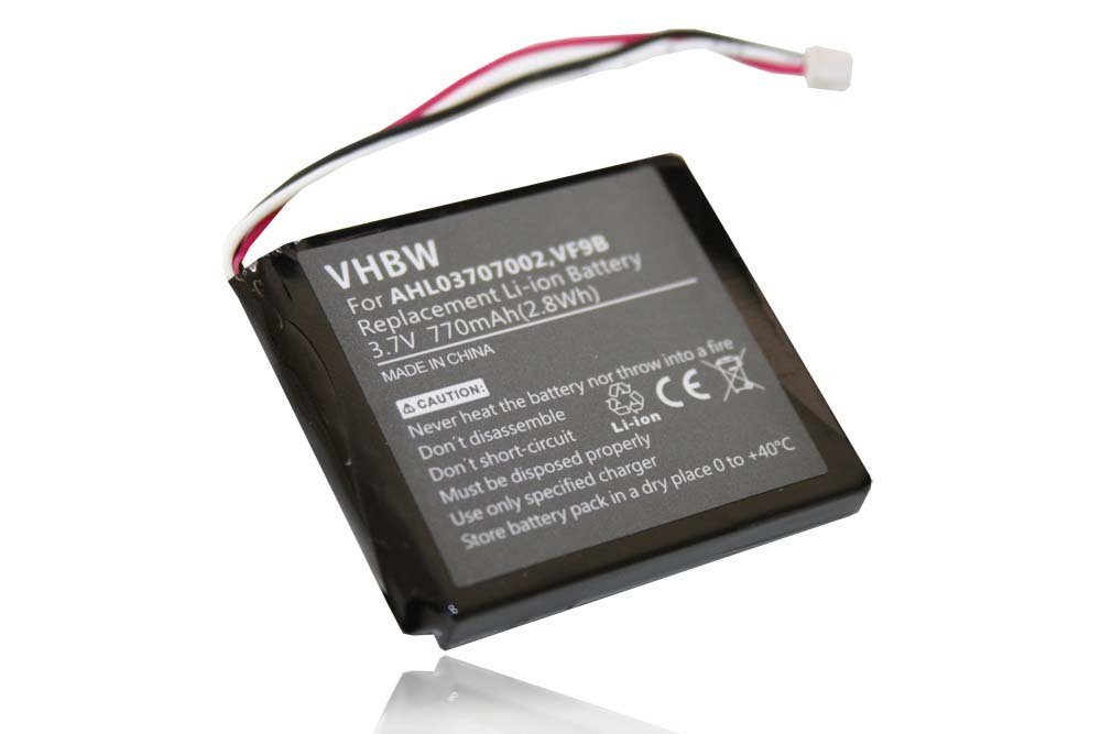vhbw kompatibel mit TomTom Start, 1EX00, Start 2 Akku Li-Ion 770 mAh (3,7 V)