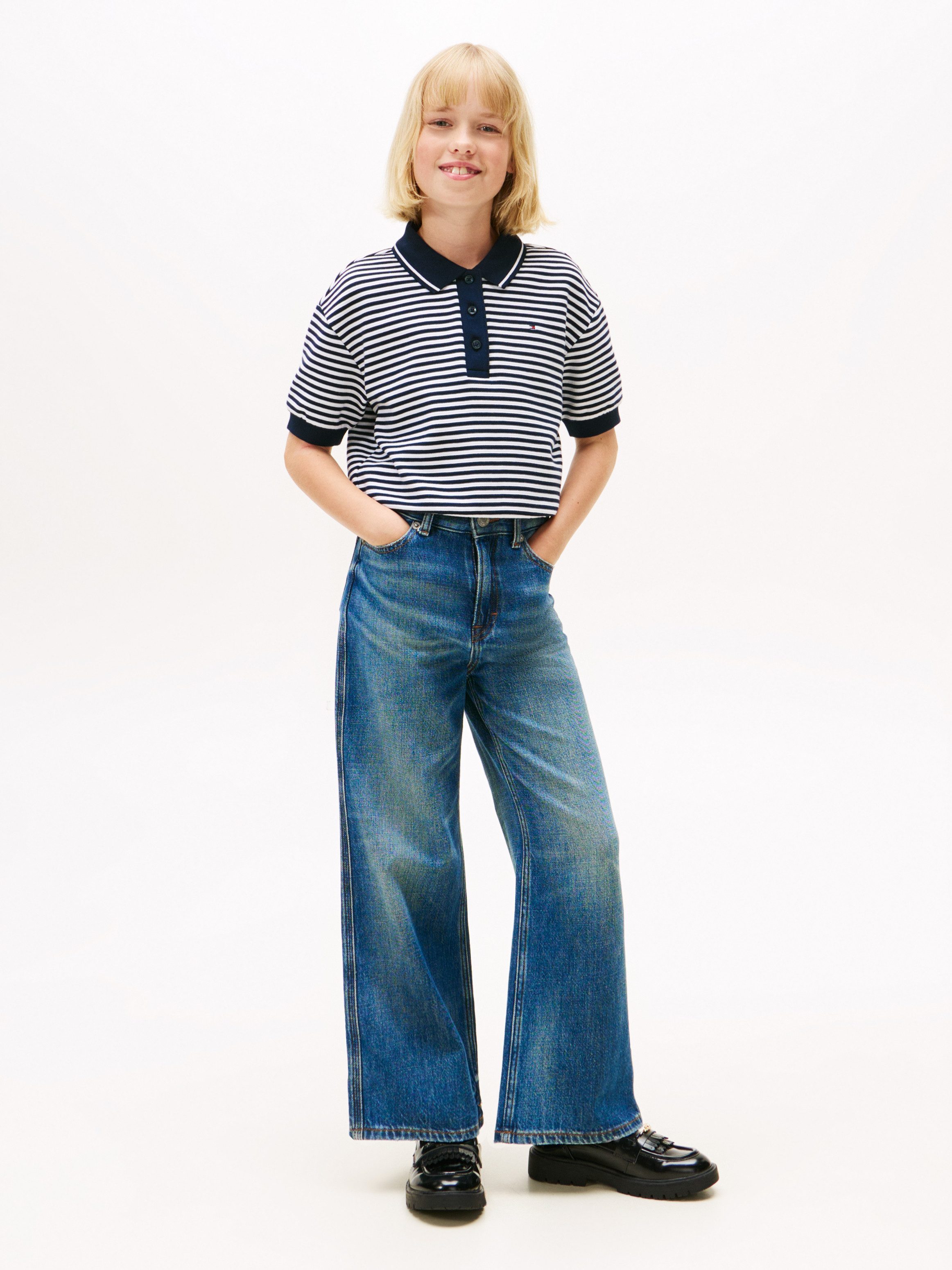 Tommy Hilfiger Weite Jeans MABEL für Kinder bis 16 Jahre