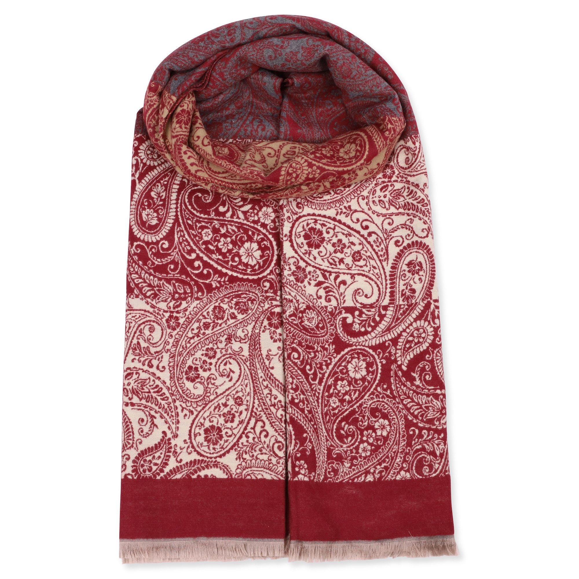 malito more than fashion Modeschal S607, langer Schal / Stola / Überwurf mit Ornamente Print
