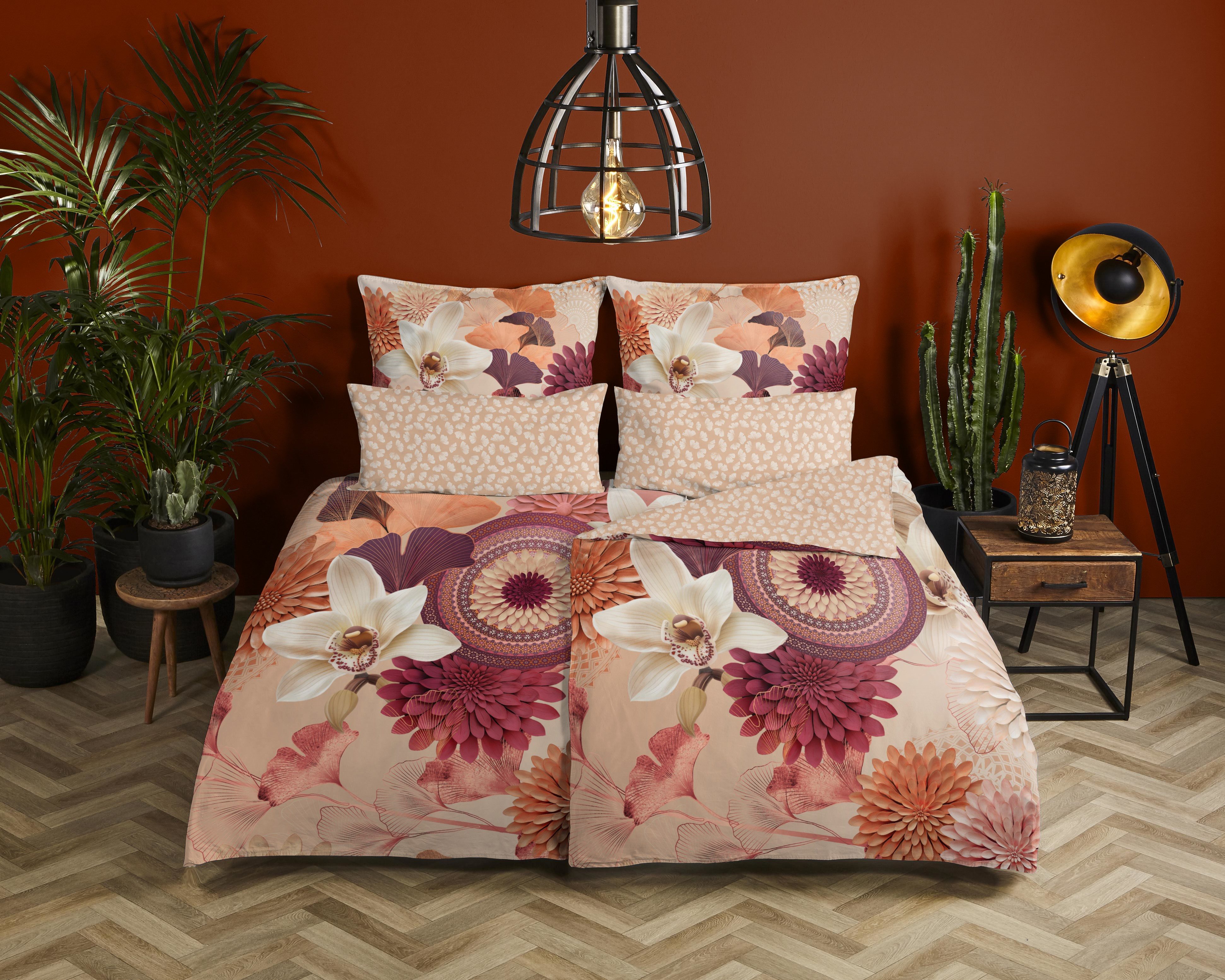 hip Kissenhülle Quente, (1 Stück), Baumwolle, Mako-Satin, 40x80, 1 Stück, Reißverschluss, Sand