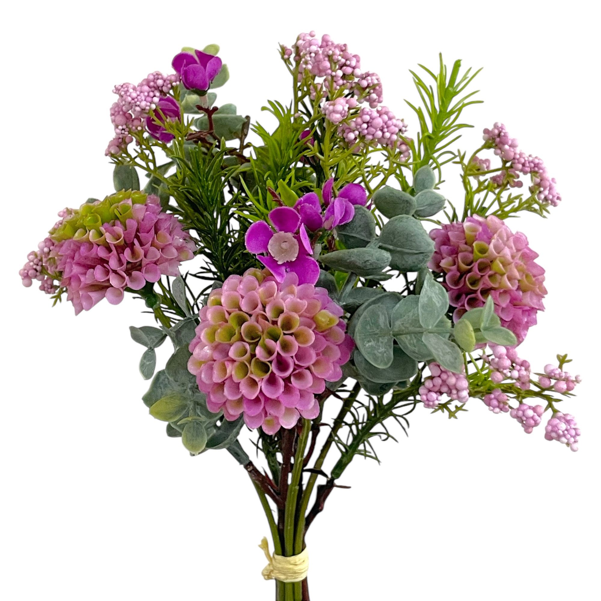 Kunstblumenstrauß Künstlicher Pompondahlien-Mixbund, Blumenstrauß mit Dahli günstig online kaufen