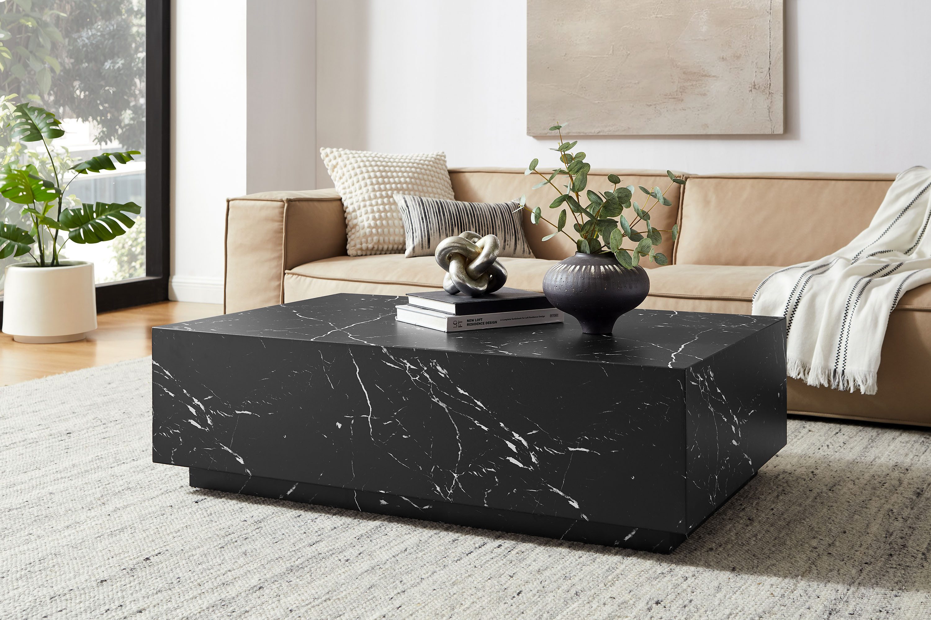 SalesFever Couchtisch Almeria Beistelltisch: Stilvoller Tisch 120/75 cm, St günstig online kaufen