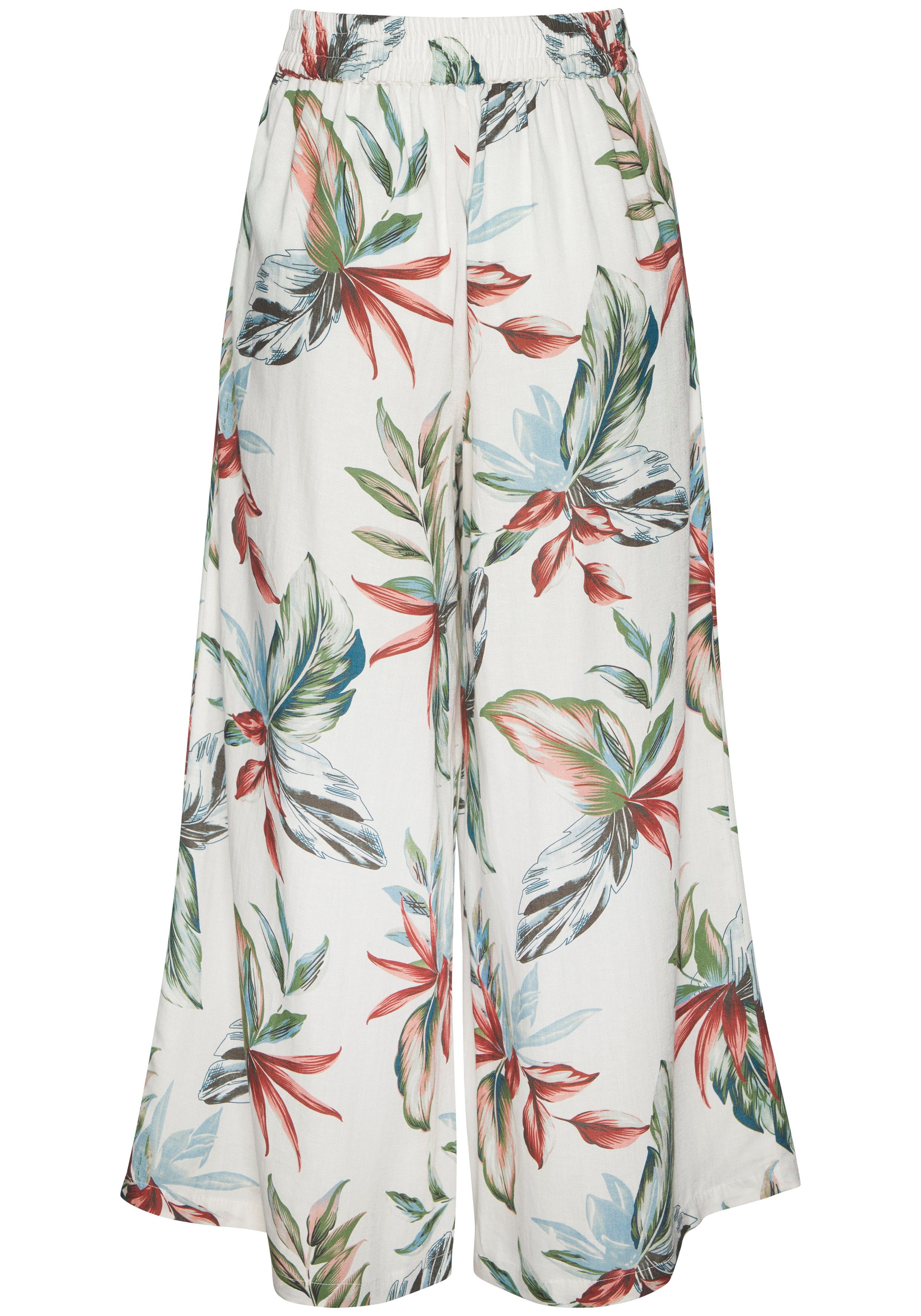 LASCANA Culotte mit Leinen-Anteil, leichte Sommerhose in 7/8-Länge aus Leinenmix. € 59,99