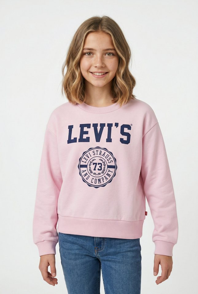 Levi's® Kids Sweatshirt LVG COLLEGIATE CREW mit Markenprint, for Girls