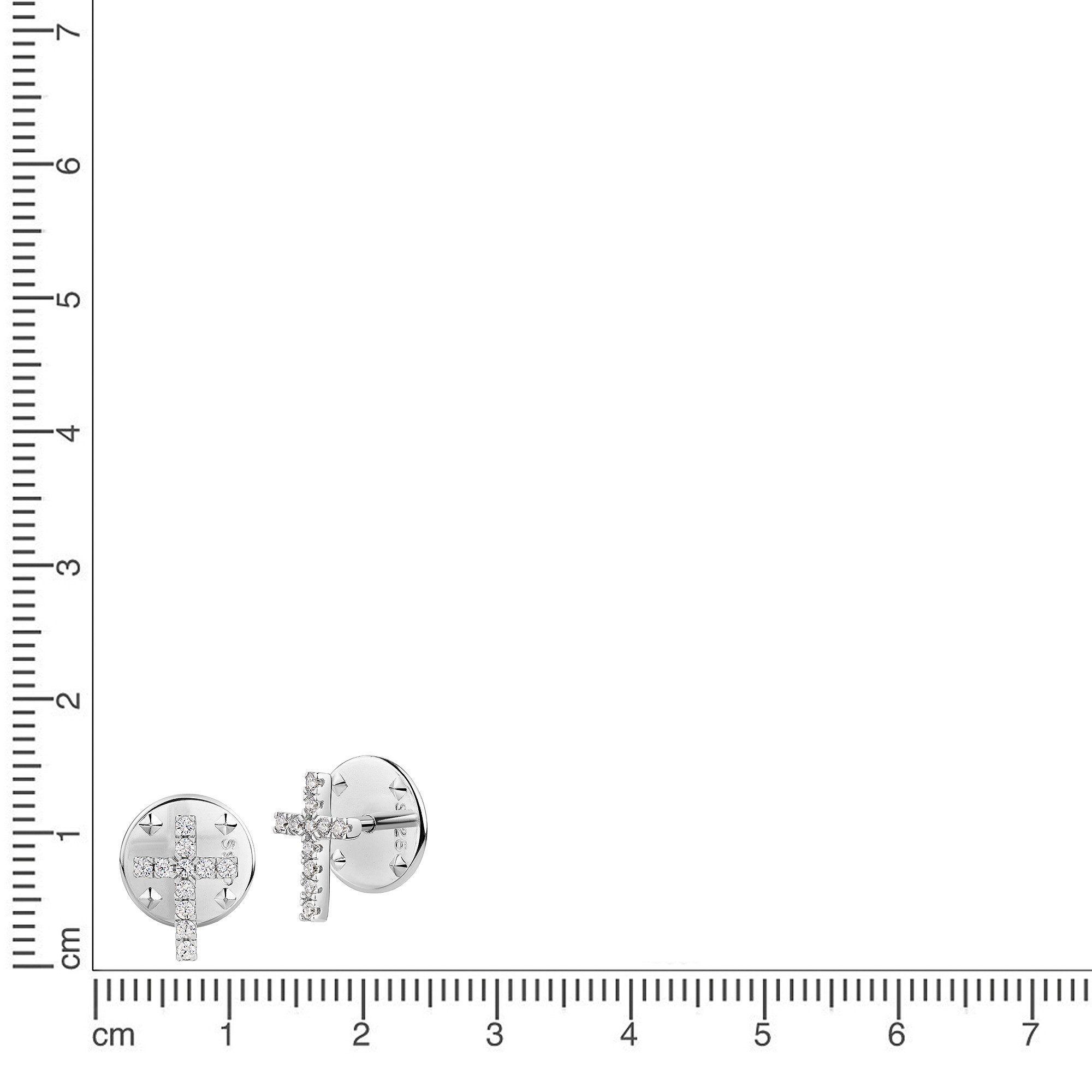 Firetti Anstecknadel Schmuck Geschenk Silber 925 Brosche Kreuz