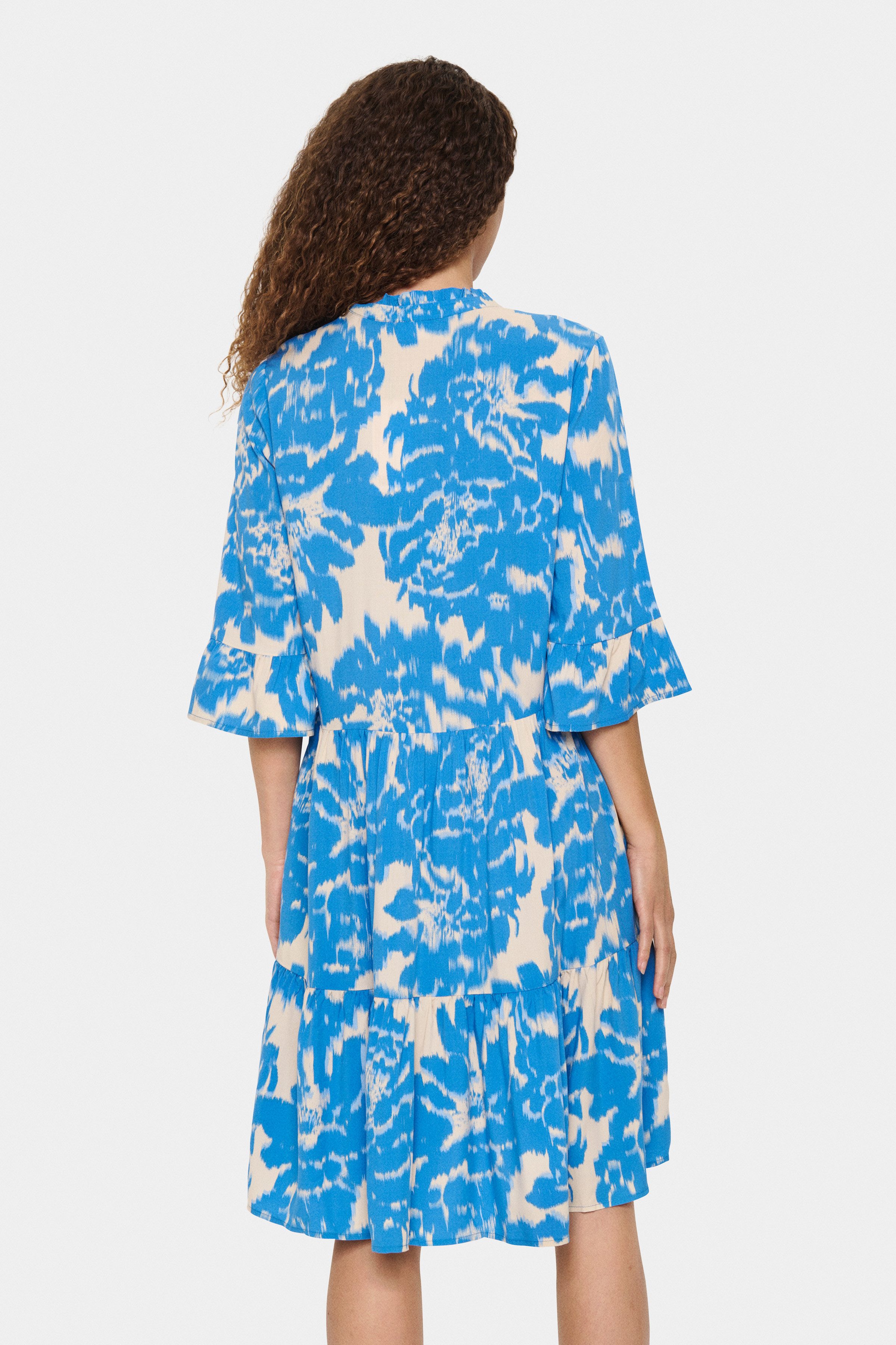 Saint Tropez Blusenkleid EdaSZ Dress Sommerkleid, Tunikakleid mit Volant un günstig online kaufen