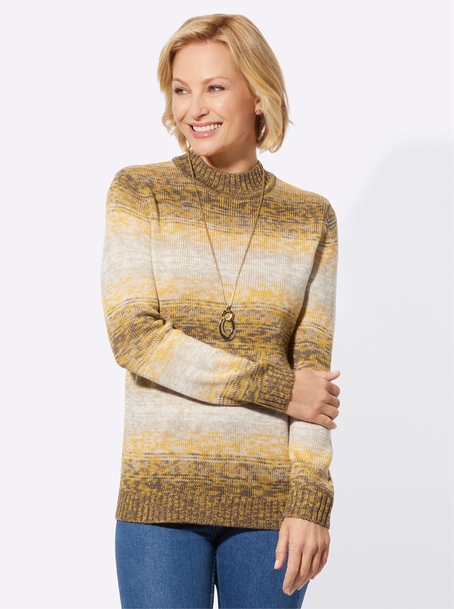 Witt Strickpullover Stehkragenpullover günstig online kaufen