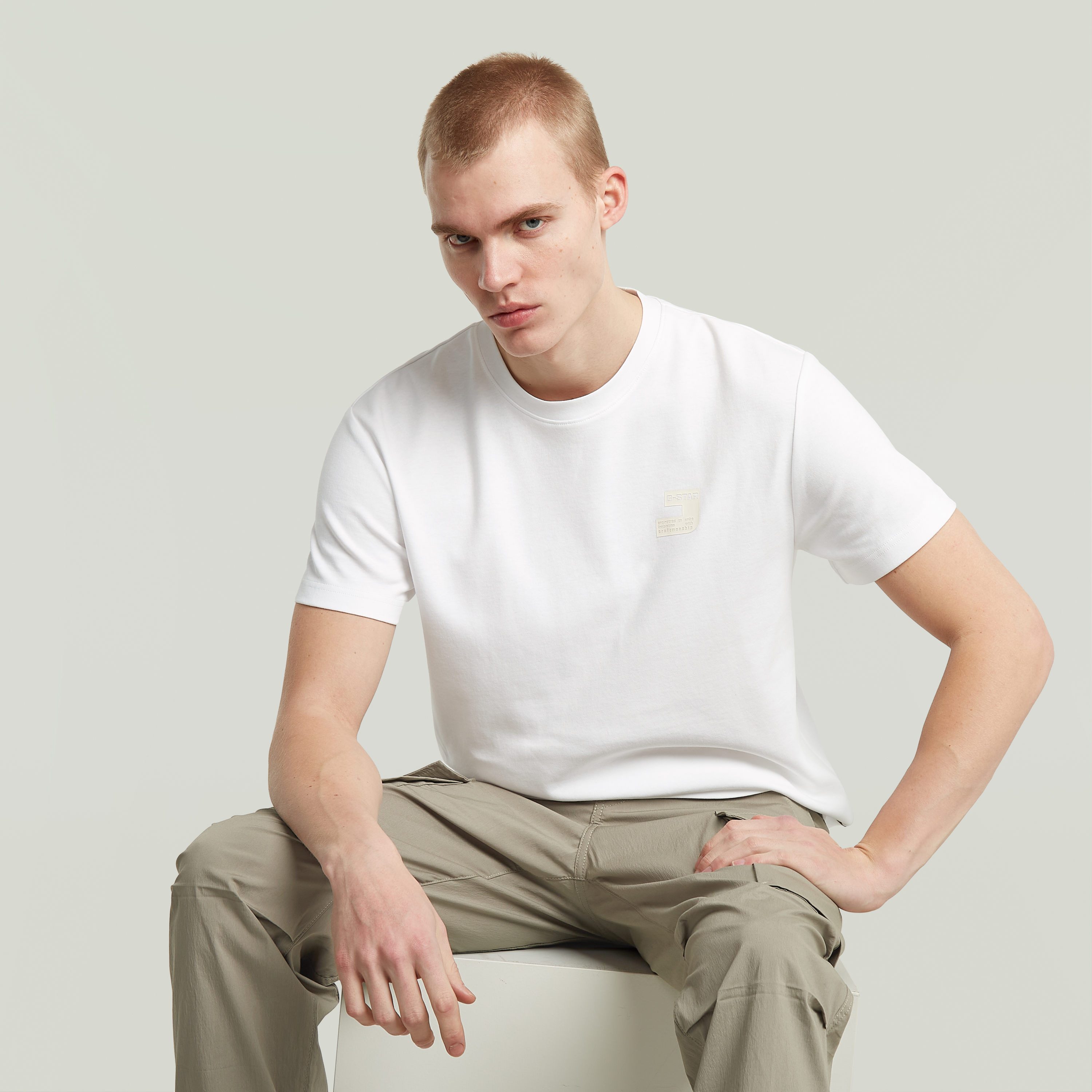 G-STAR T-Shirt Chest Logo Rundhals, Regular Fit günstig online kaufen