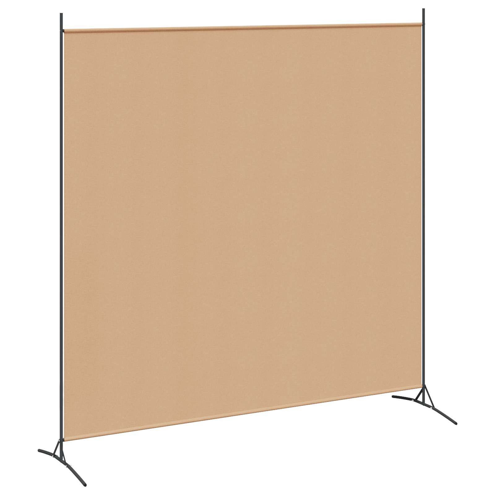 vidaXL Raumteiler Einzel Panel Raumteiler Beige 175 x 180 cm Stoff, 1-tlg.