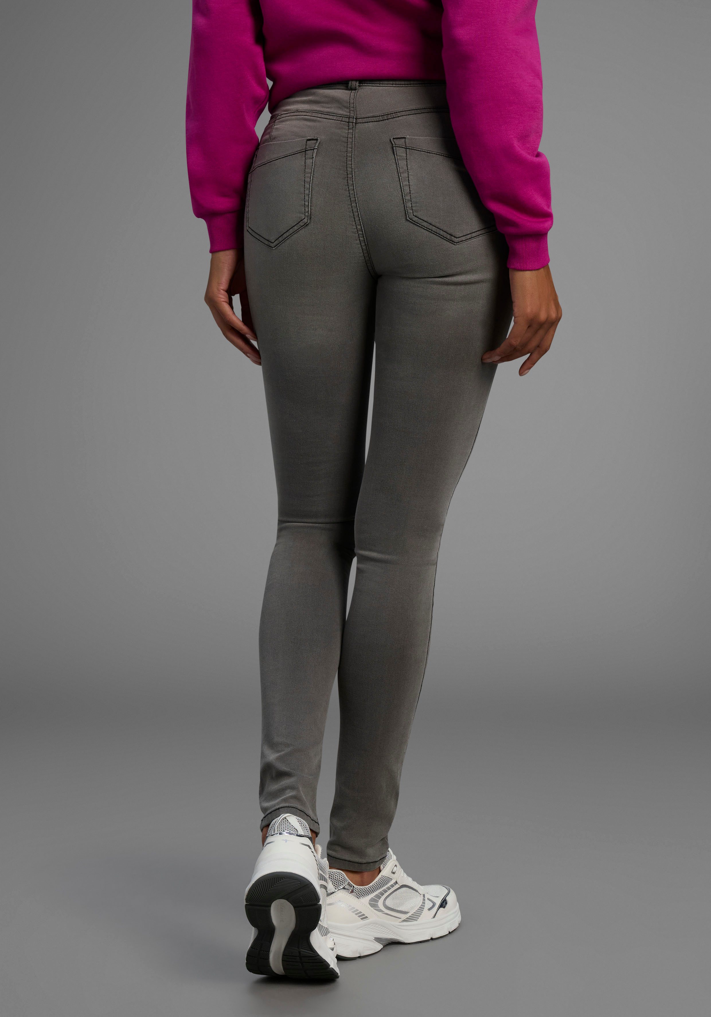 Arizona Skinny-fit-Jeans Ultra Stretch skinny-fit, betonte Taille, shaping- günstig online kaufen