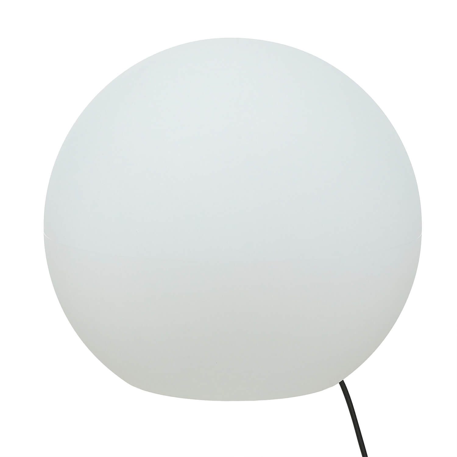 Licht-Erlebnisse Außen-Stehlampe CUMULUS, ohne Leuchtmittel, Gartenleuchte Weiß Kunststoff Kugelleuchte dekorativ Außen Lampe