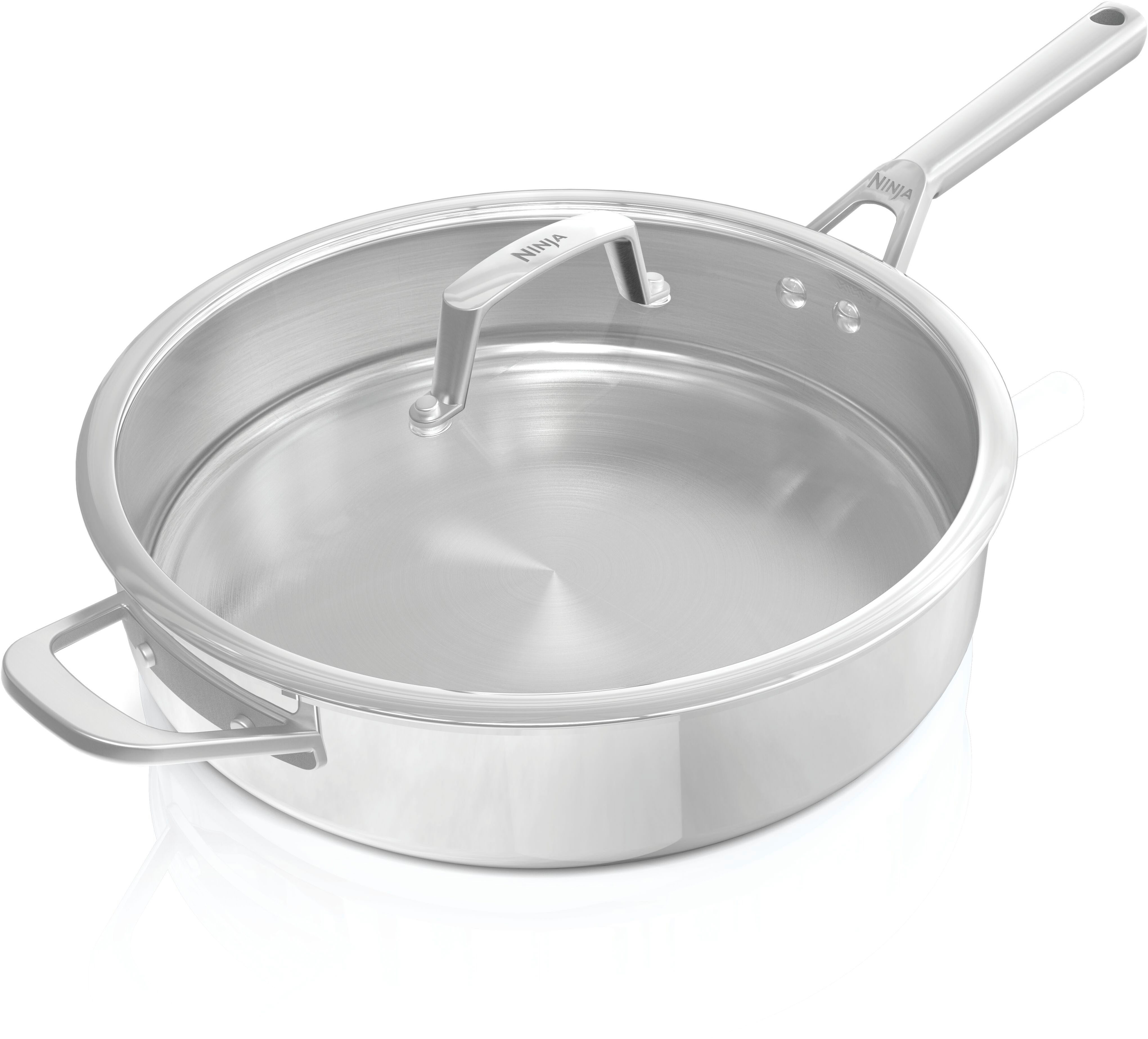 NINJA Bratpfanne Ninja EverClad Edelstahl-Bratpfanne (26 cm) C90126DE, Edelstahl (1-tlg), Entwickelt für den Einsatz unter schwierigsten Kochbedingungen