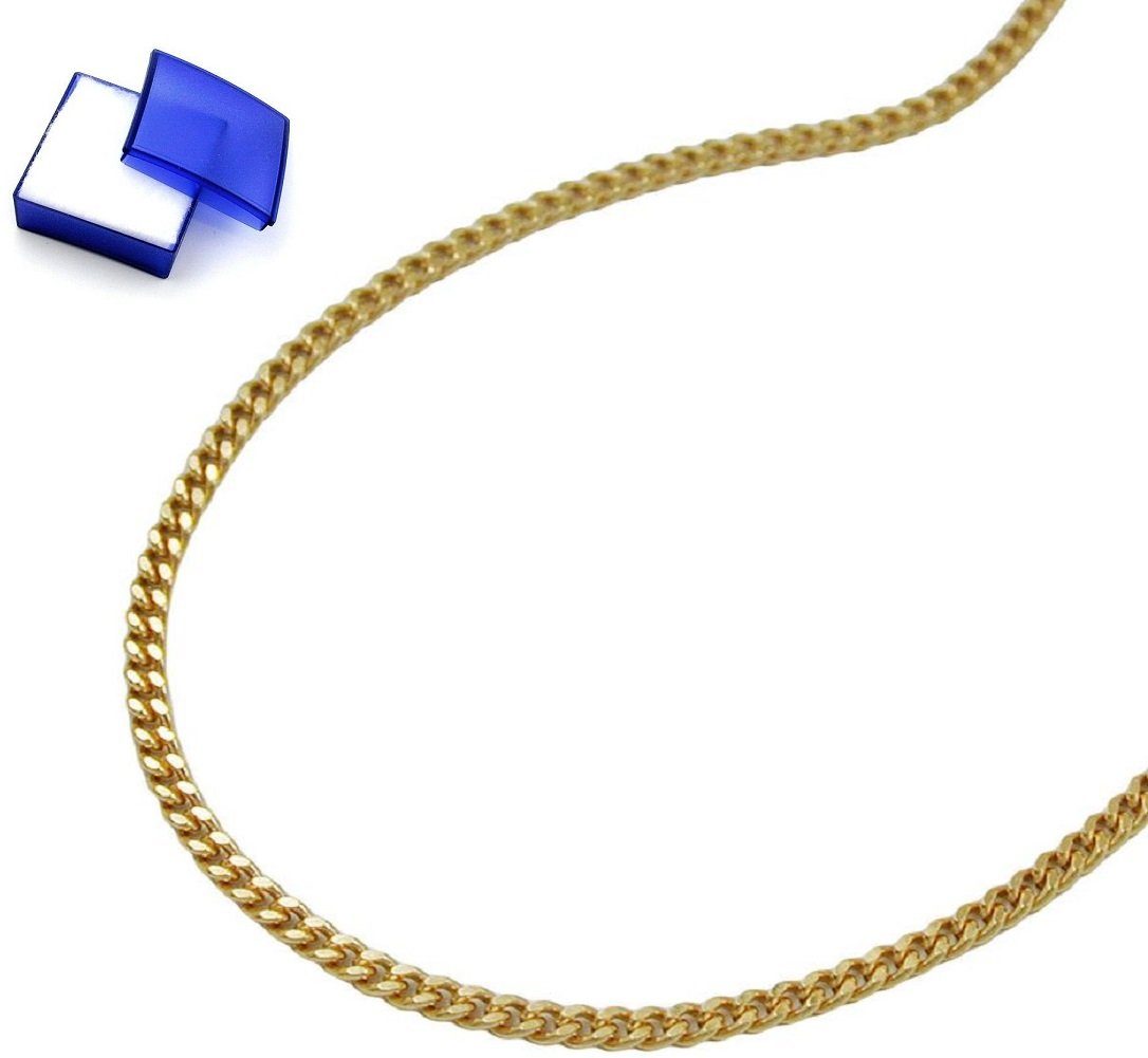 unbespielt Goldkette »Dünne Halskette Kette 1 mm Panzerkette diamantiert 9  Karat Gold 42 cm inklusive Schmuckbox«, Goldschmuck für Damen und Herren  online kaufen | OTTO