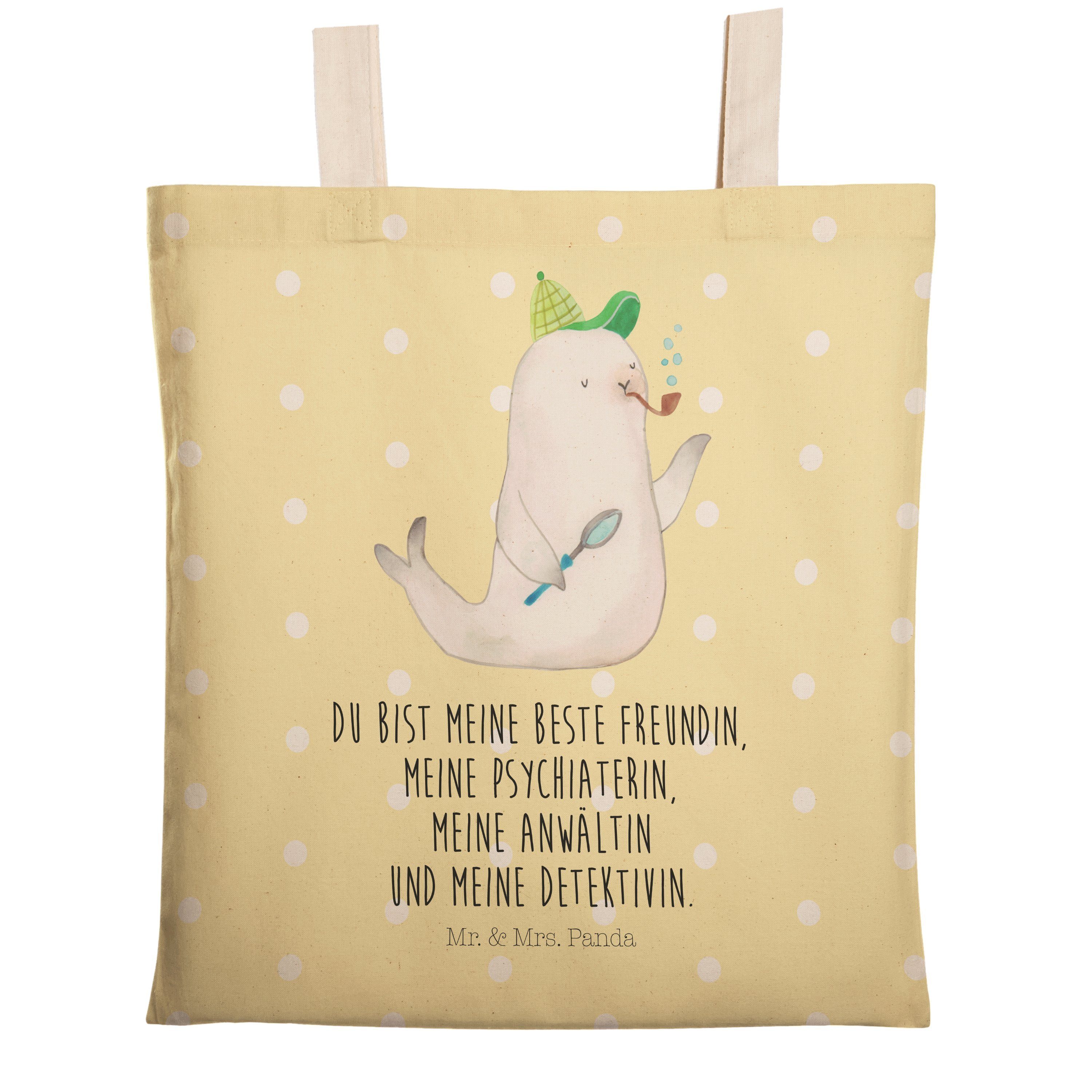 Mr. & Mrs. Panda Tragetasche »Robbe Sherlock Gelb Pastell Geschenk