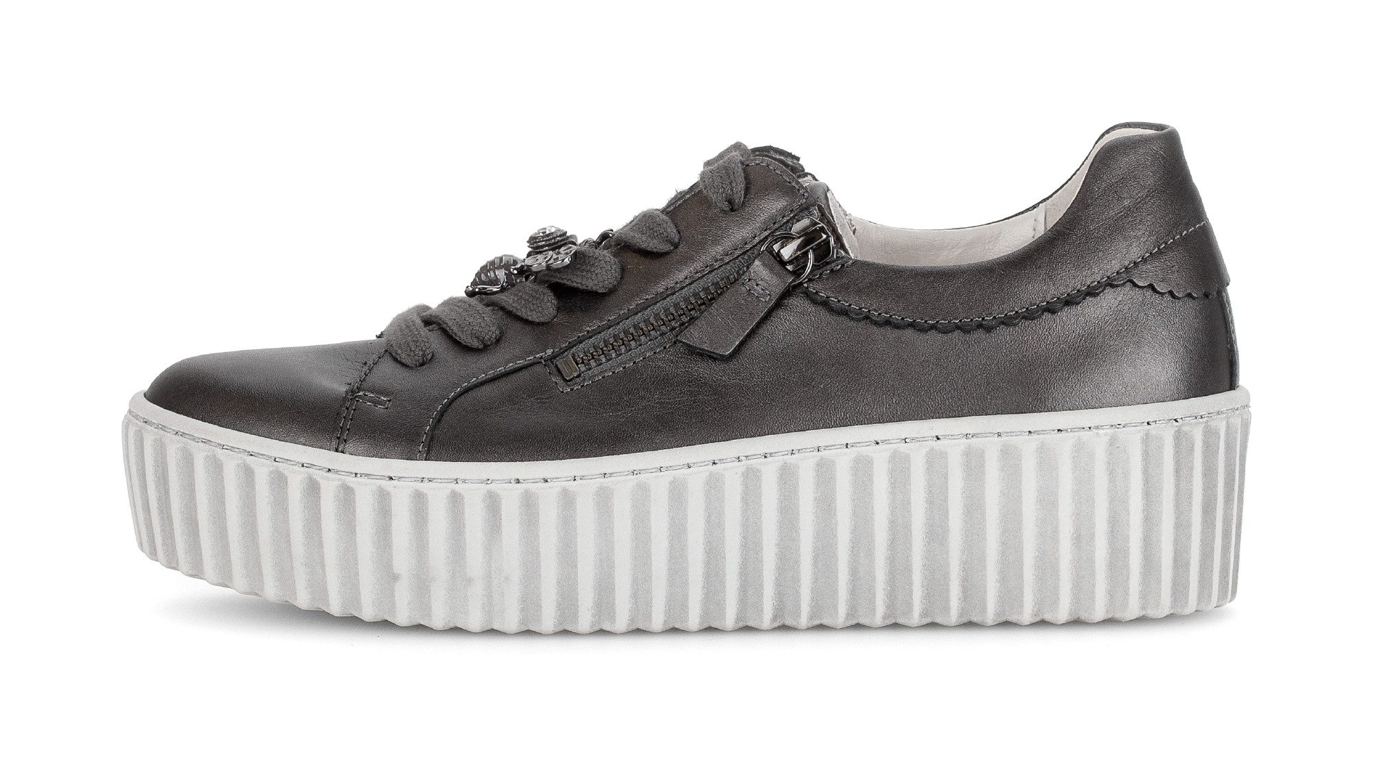 Gabor Plateausneaker, Freizeitschuh, Halbschuh, Schürer in runder Form