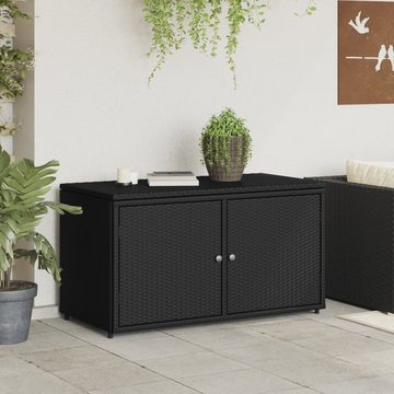 DOTMALL Garten-Geräteschrank Gartenschrank 110x55x60,5 cm Poly Rattan