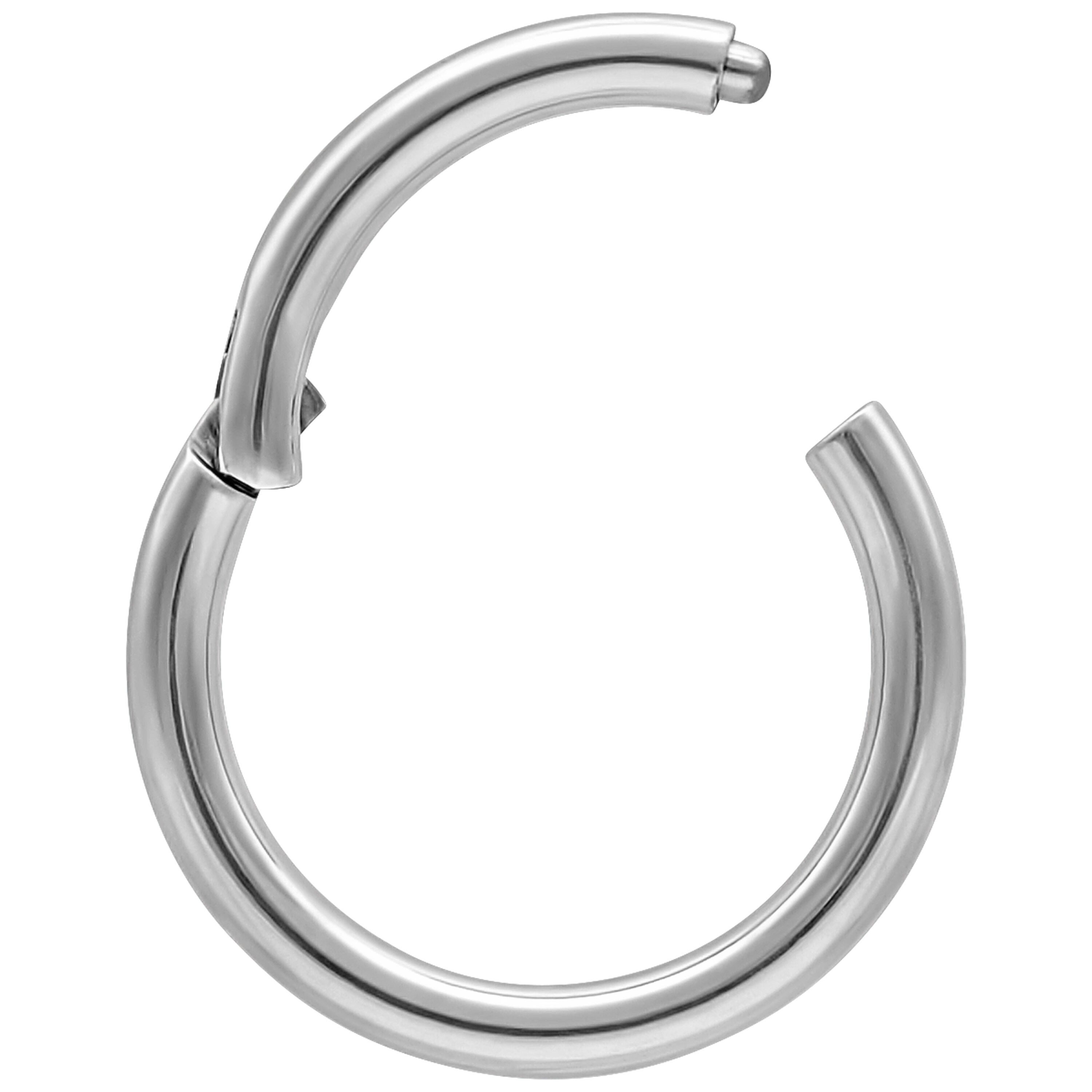 Wildcat Nasenpiercing Hinged Ring - 0.8 mm, 9.0 mm, Silvercoloured Metal, T günstig online kaufen