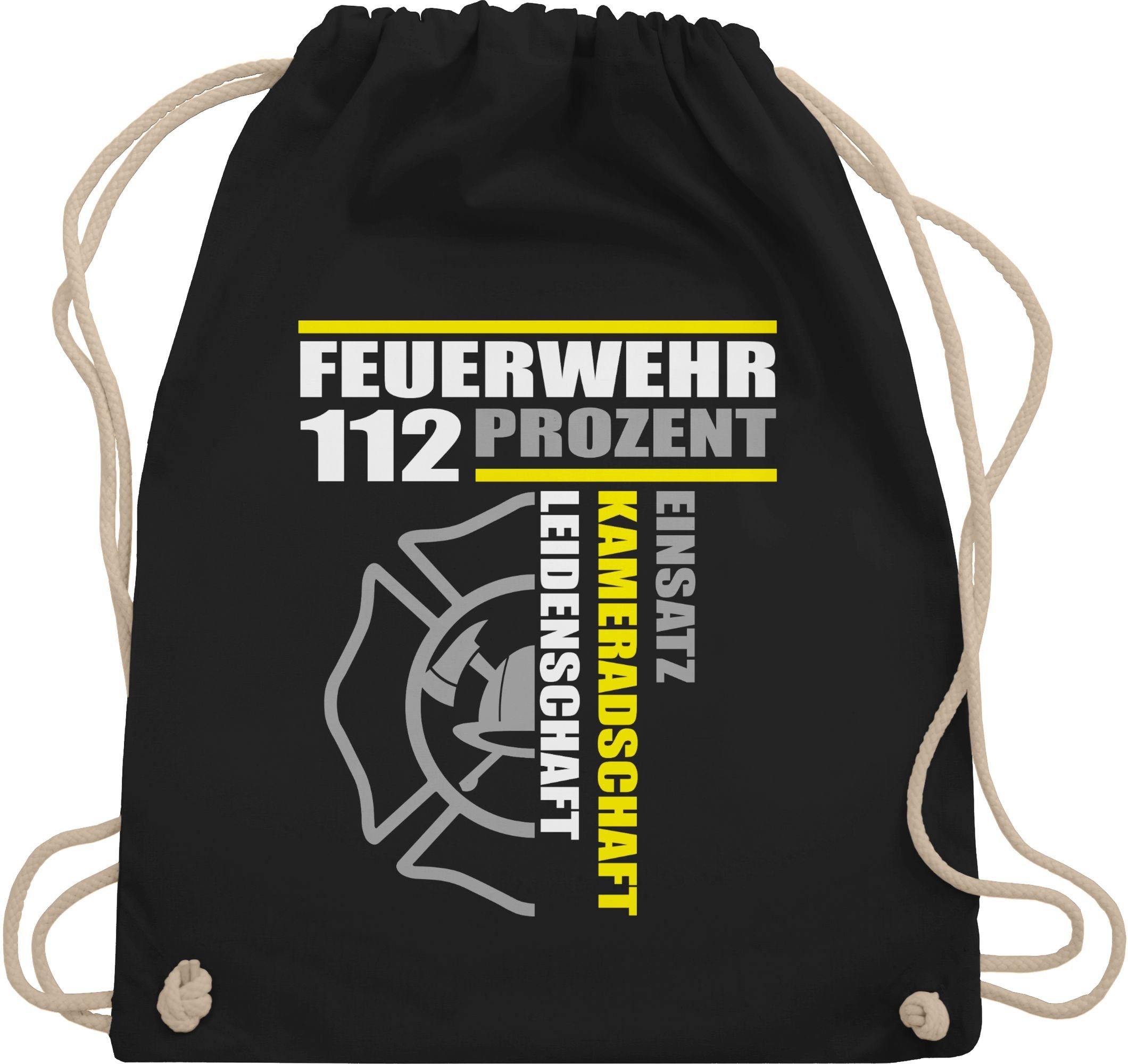 Shirtracer Turnbeutel Feuerwehr 112 Prozent Einsatz günstig online kaufen