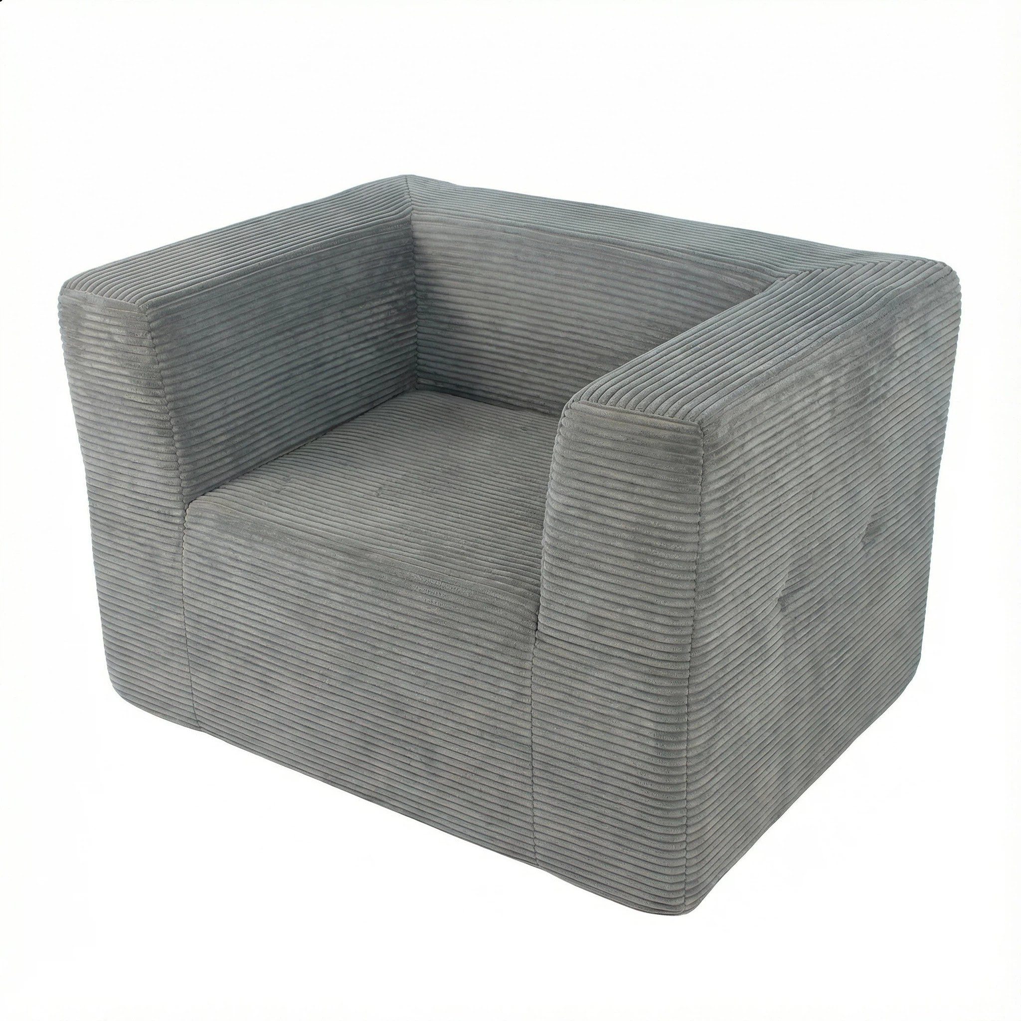 Happy Home Sofa Modernes Einzelsofa mit verstellbarer Rückenlehne armloser Relaxsessel